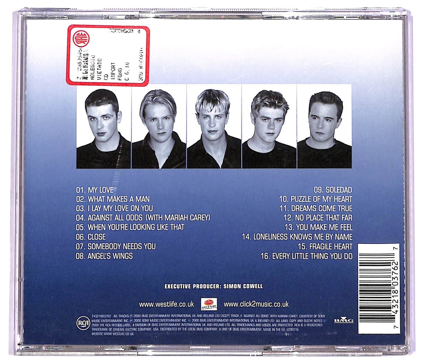 EBOND Westlife - Coast To Coast ALBUM JEWEL CASE CD CD066314