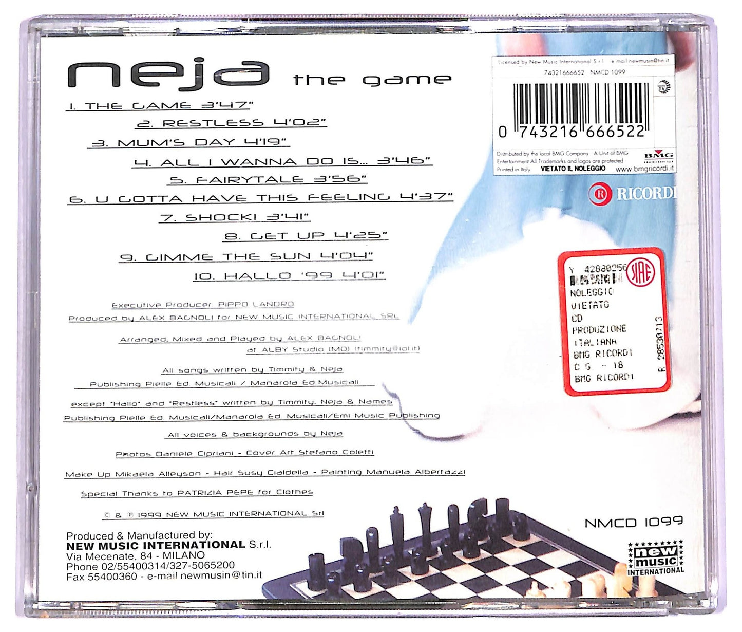 EBOND Neja - The Game ( 2 cd) ALBUM JEWEL CASE CD066340