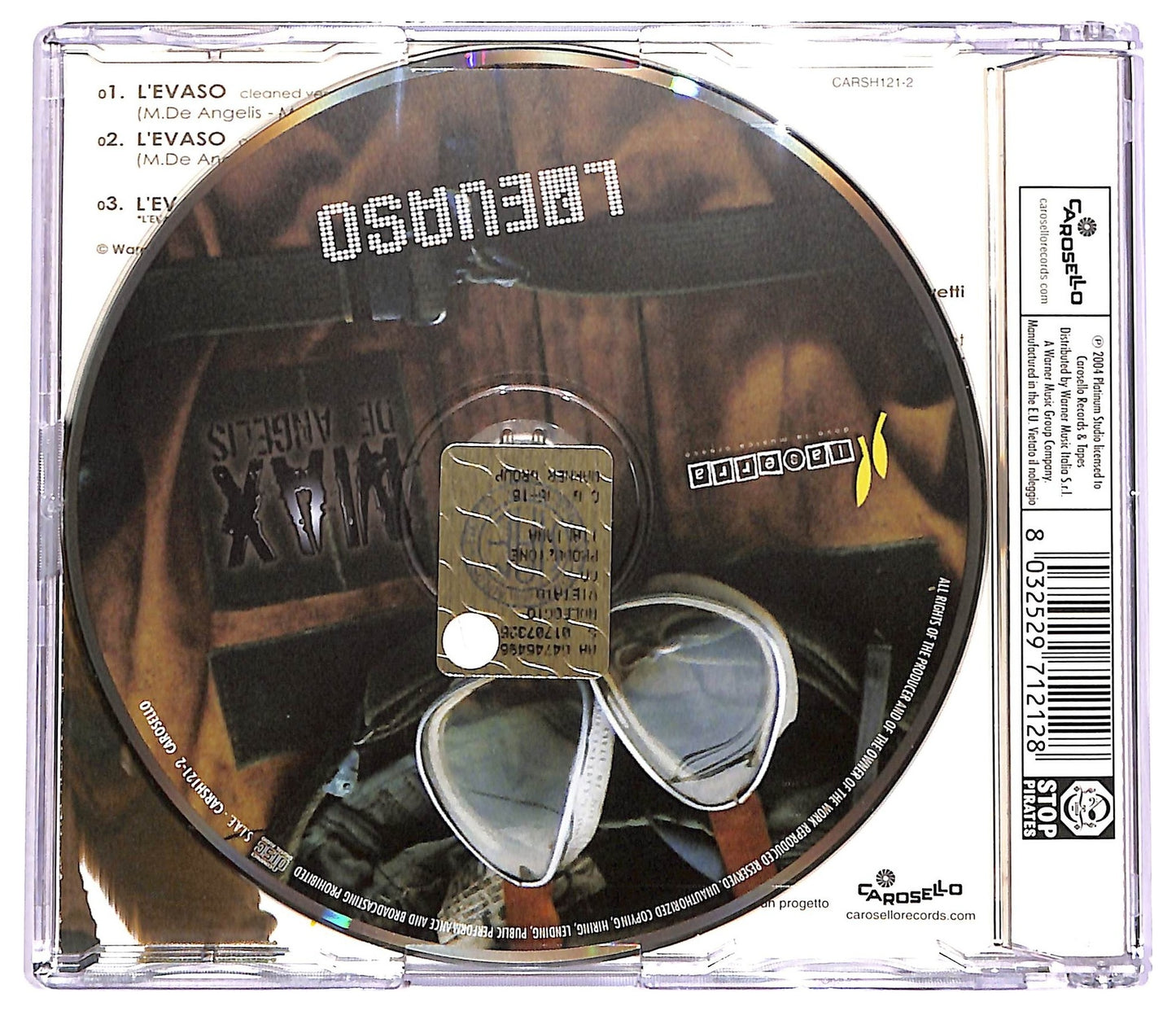 EBOND Max De Angelis - L'Evaso ALBUM JEWEL CASE SLIM CD CD066341