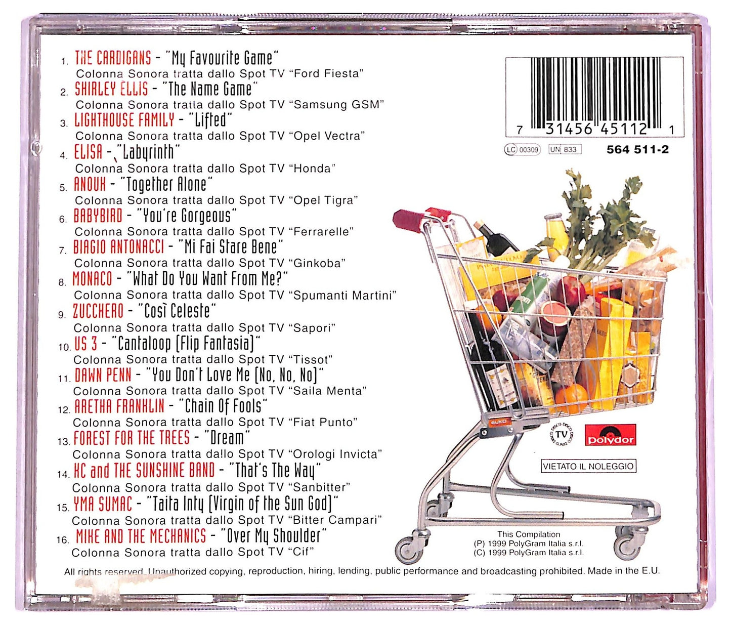 EBOND Various - Top Of The Spot 1999 COMPILATION JEWEL CASE CD CD066512