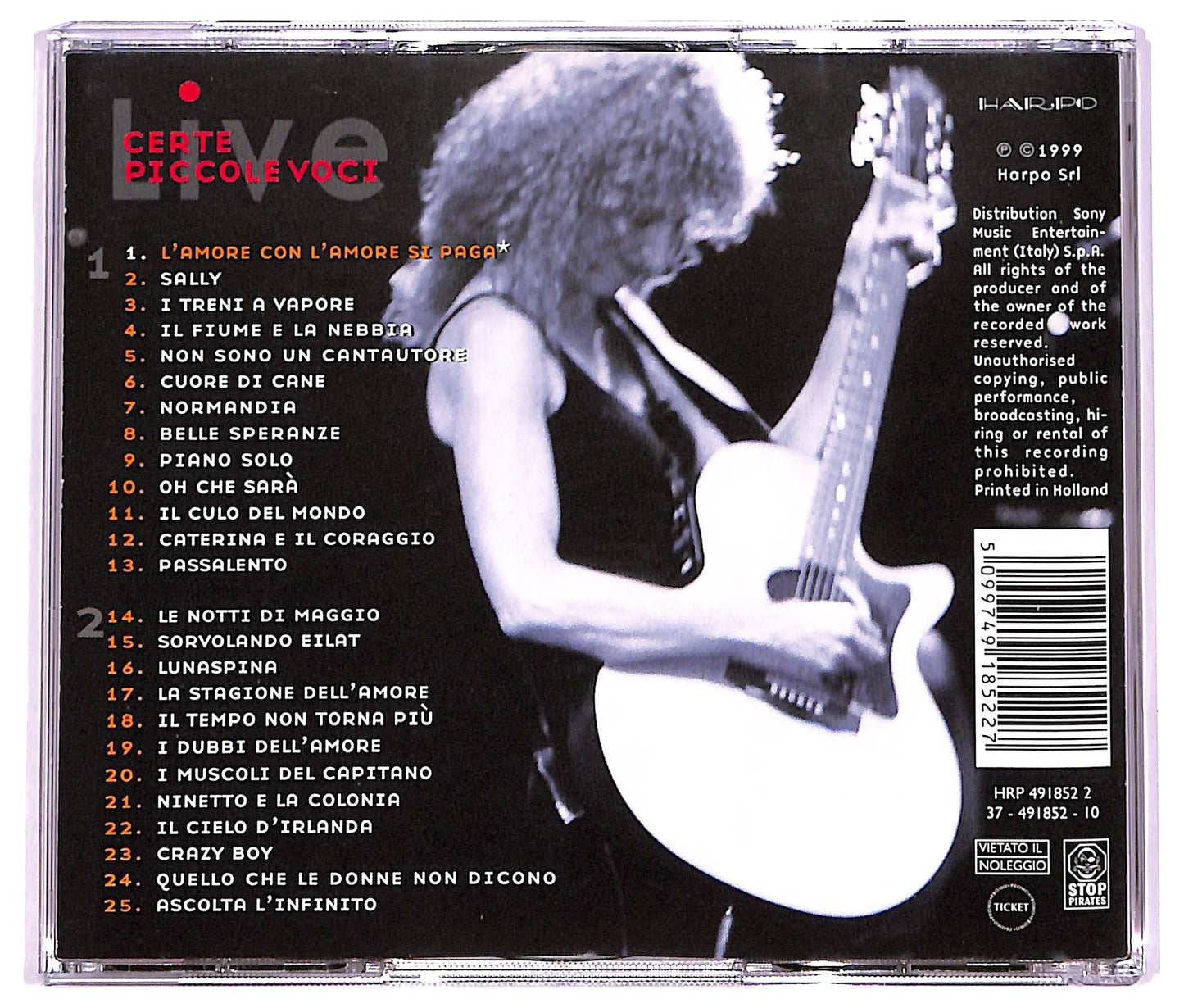 EBOND Fiorella Mannoia - Certe Piccole Voci Live CD CD066604