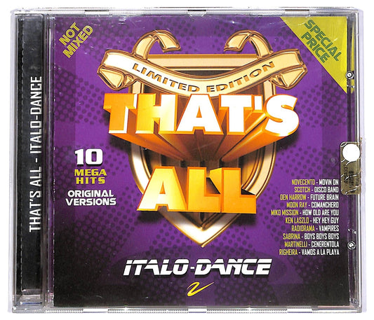 EBOND Various - That's All - Italo-Dance COMPILATION JEWEL CASE CD CD066626