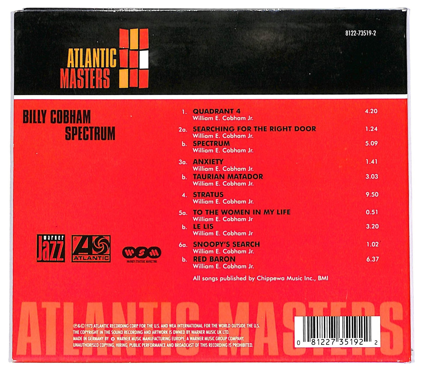 EBOND Billy Cobham - Spectrum ALBUM DIGIPACK CD CD066632