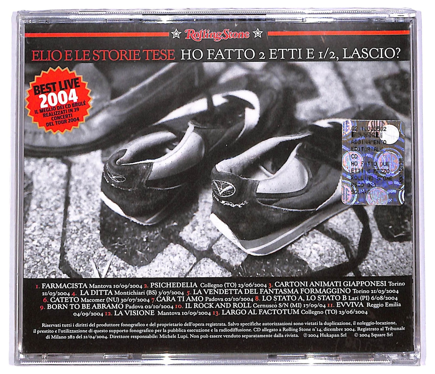 EBOND Elio E Le Storie Tese - Ho Fatto 2 Etti E 1/2, Lascio? Rolling Stone Edition CD CD066825