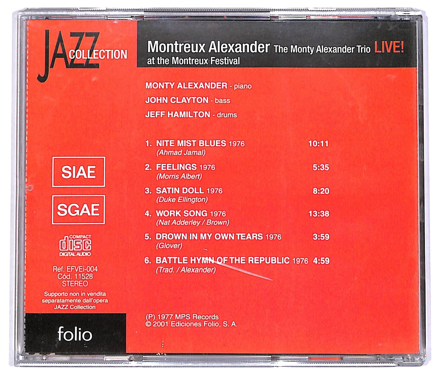 EBOND The Monty Alexander Trio - Montreux Alexander - Live! At The Montreux Festival CD CD066915