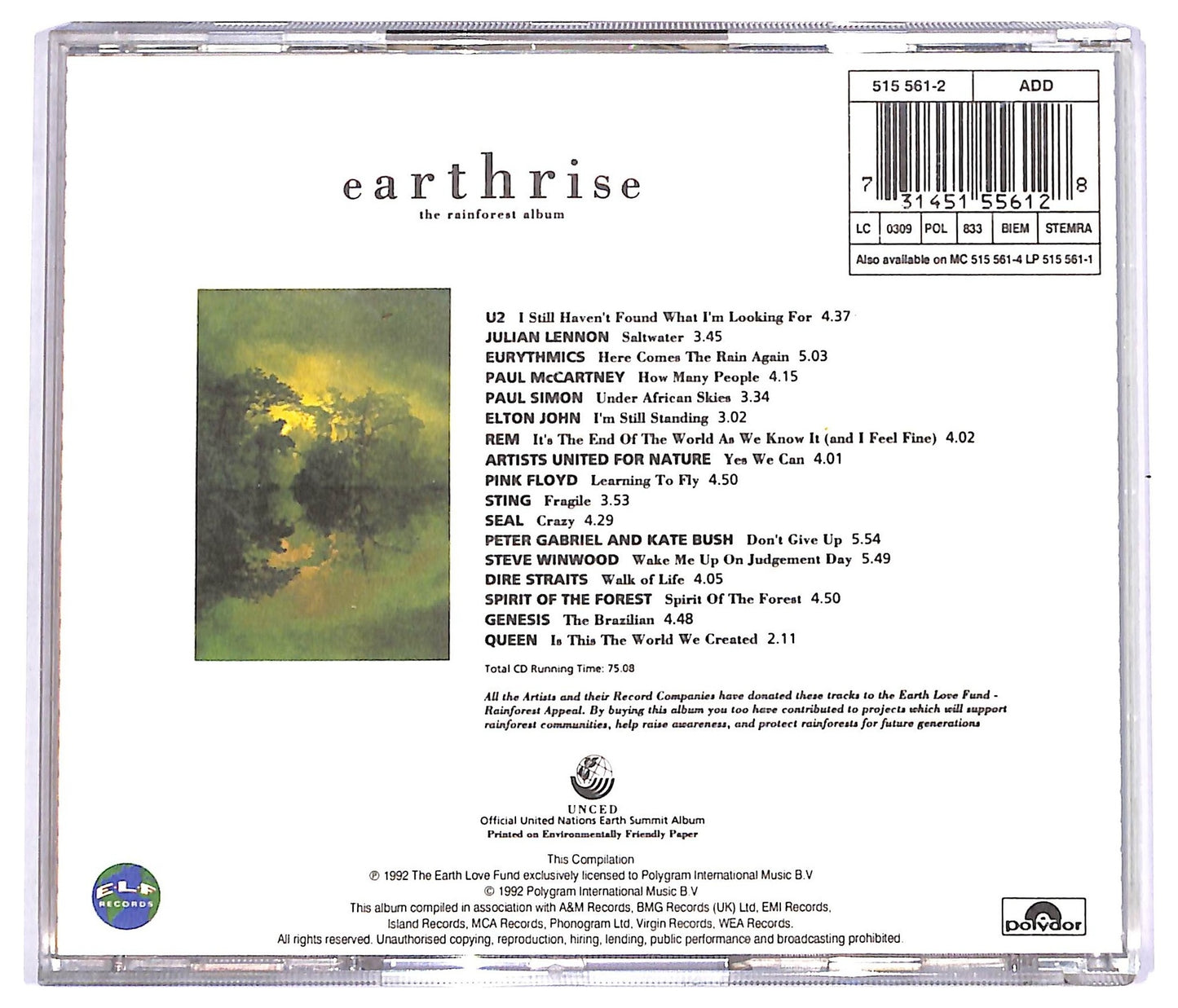 EBOND Various - Earthrise - The Rainforest Album CD CD066947