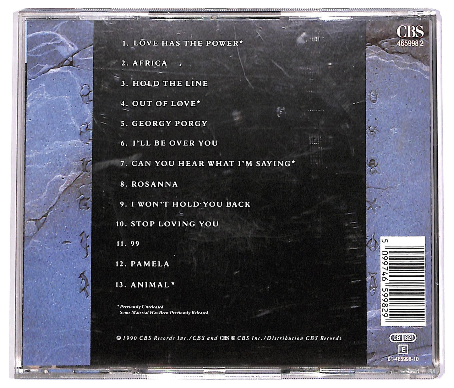 EBOND Toto - Past To Present 1977-1990 CD CD067005