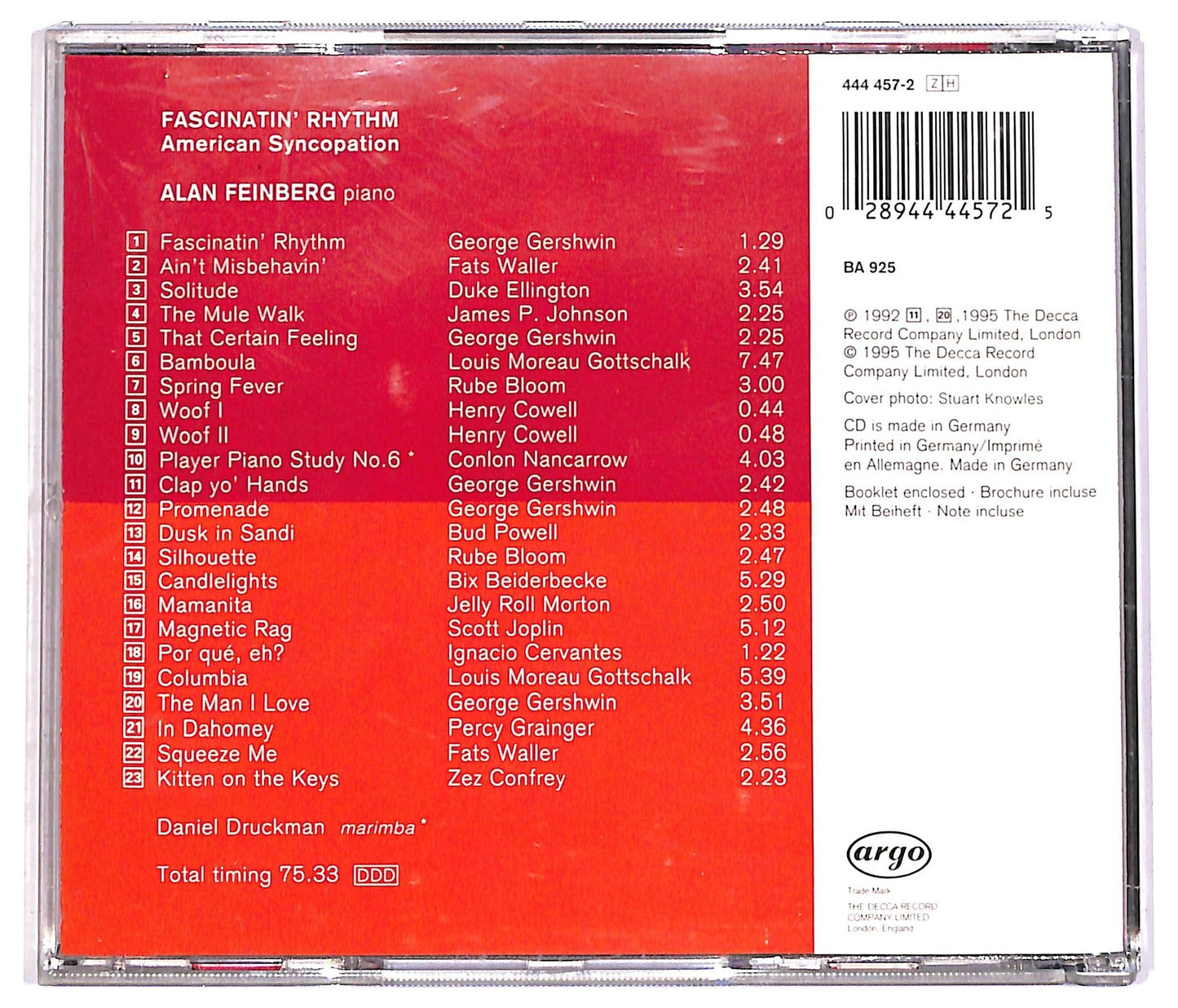 EBOND Alan Feinberg - Fascinatin' Rhythm: American Syncopation CD CD067046