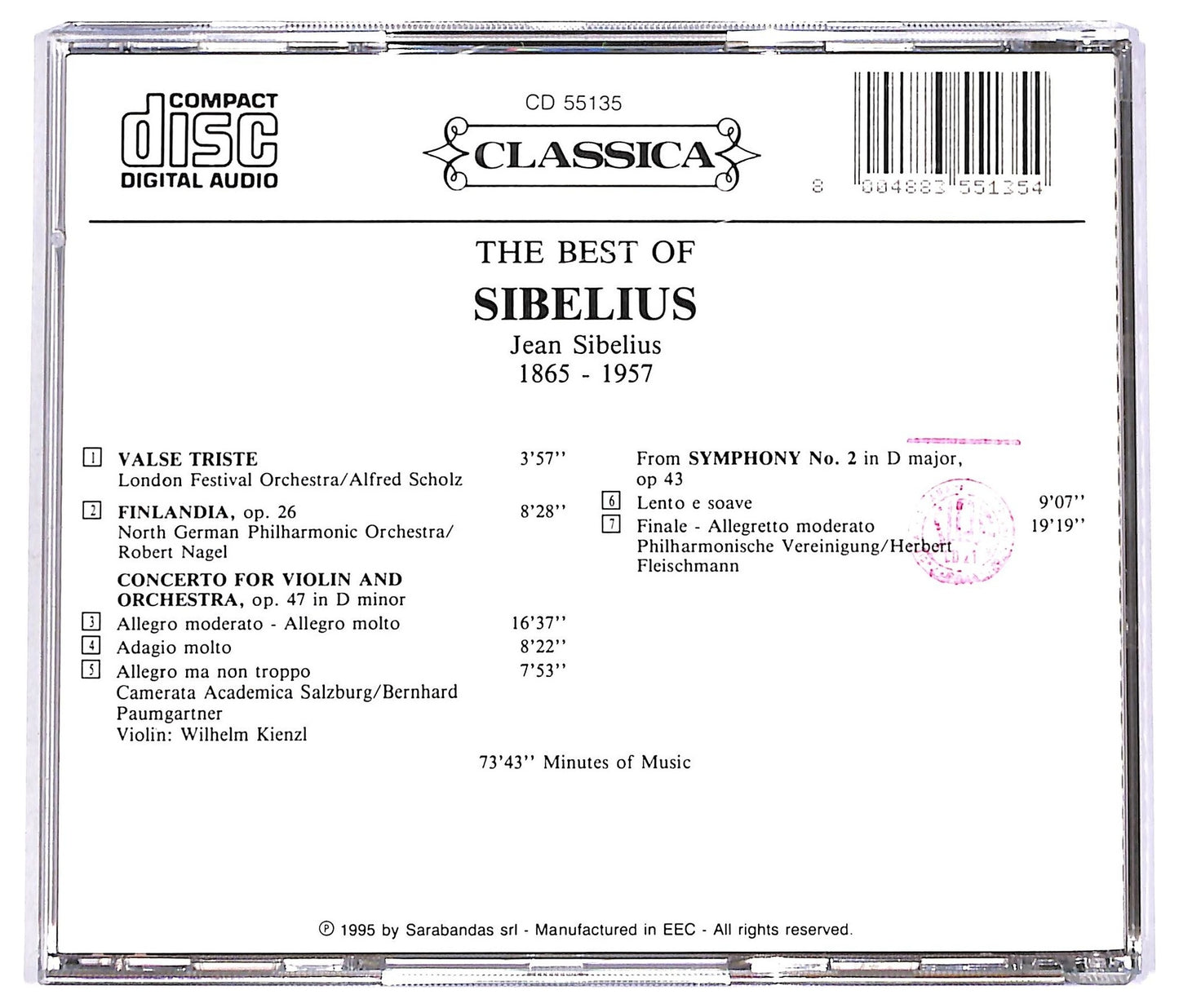 EBOND Sibelius - The Best Of Sibelius CD CD067049