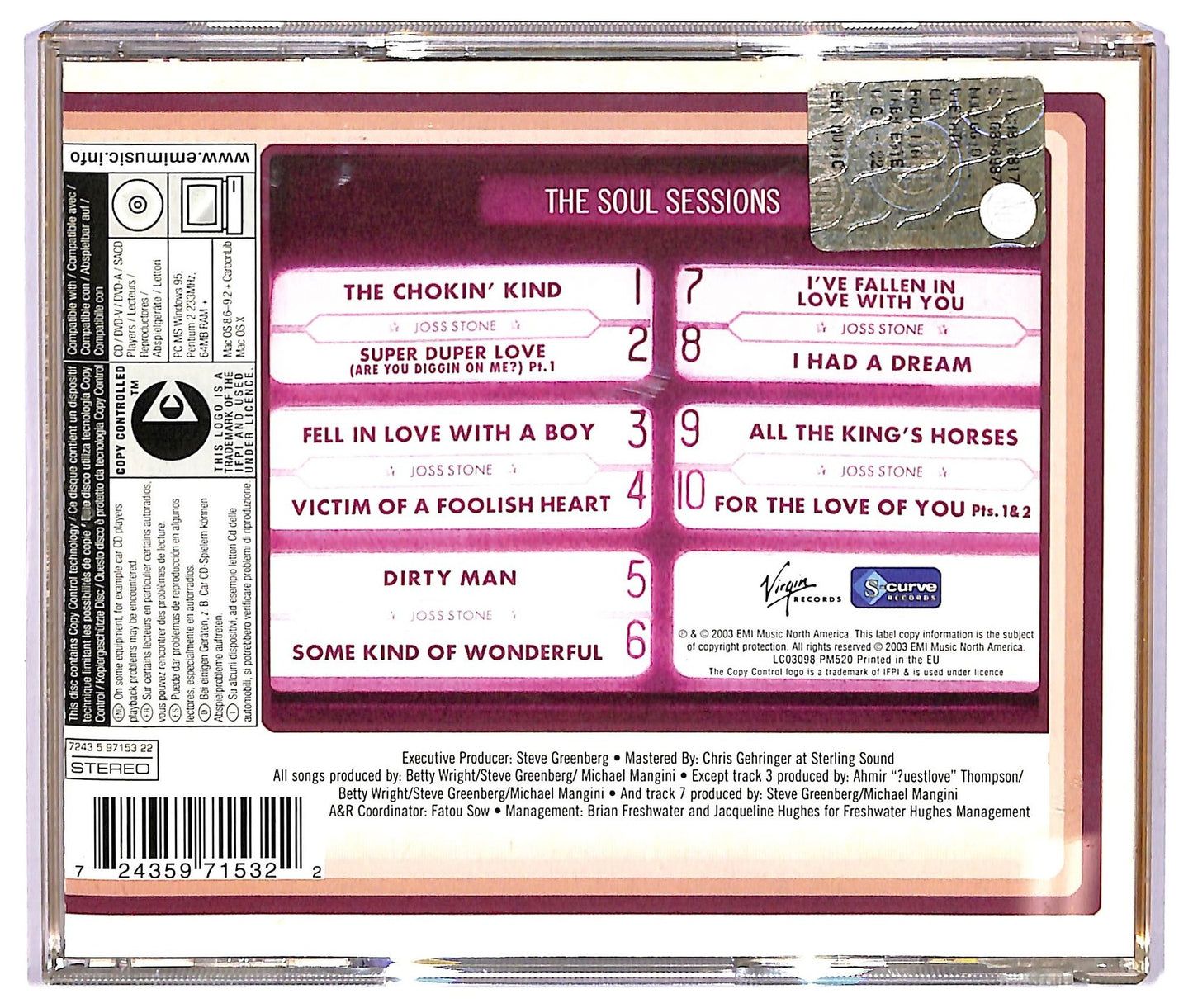 EBOND Joss Stone - The Soul Sessions ALBUM JEWEL CASE CD CD067141