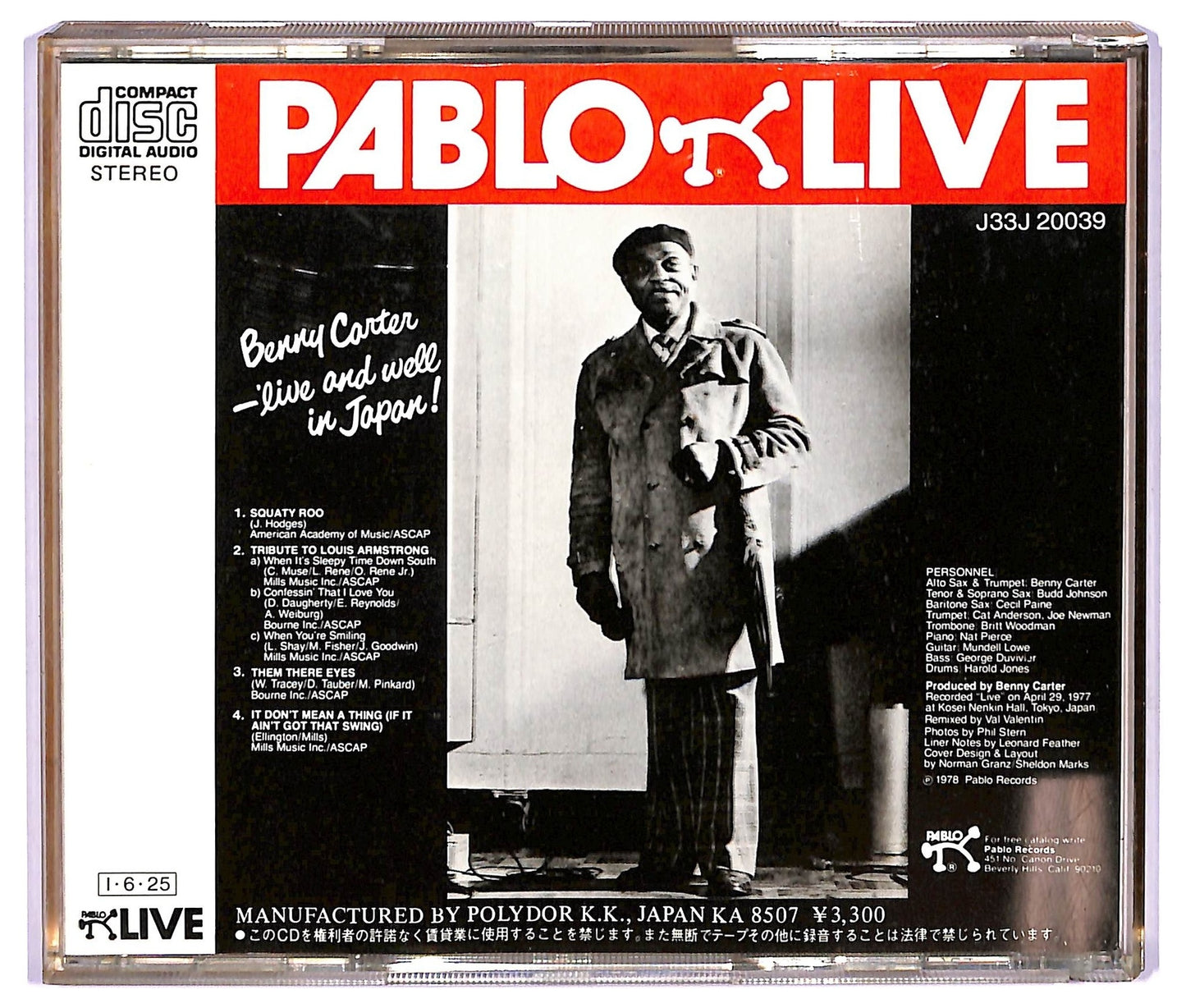 EBOND Benny Carter - Live And Well In Japan! ALBUM JEWEL CASE CD CD067157