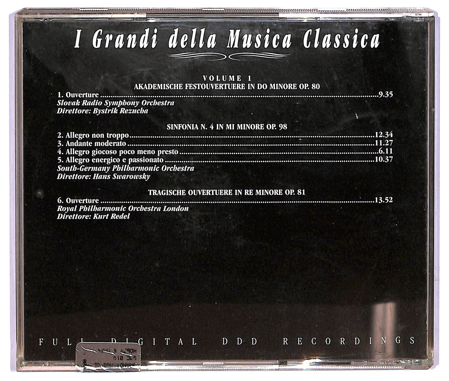 EBOND Brahms - Brahms vol.1 CD CD067233