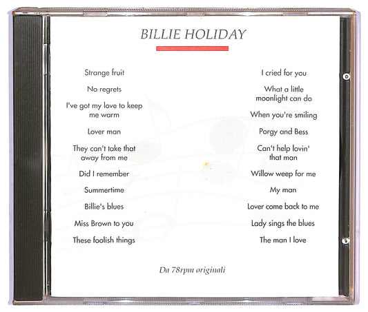 EBOND Various - Billie Holiday da 78rpm originali CD CD067240