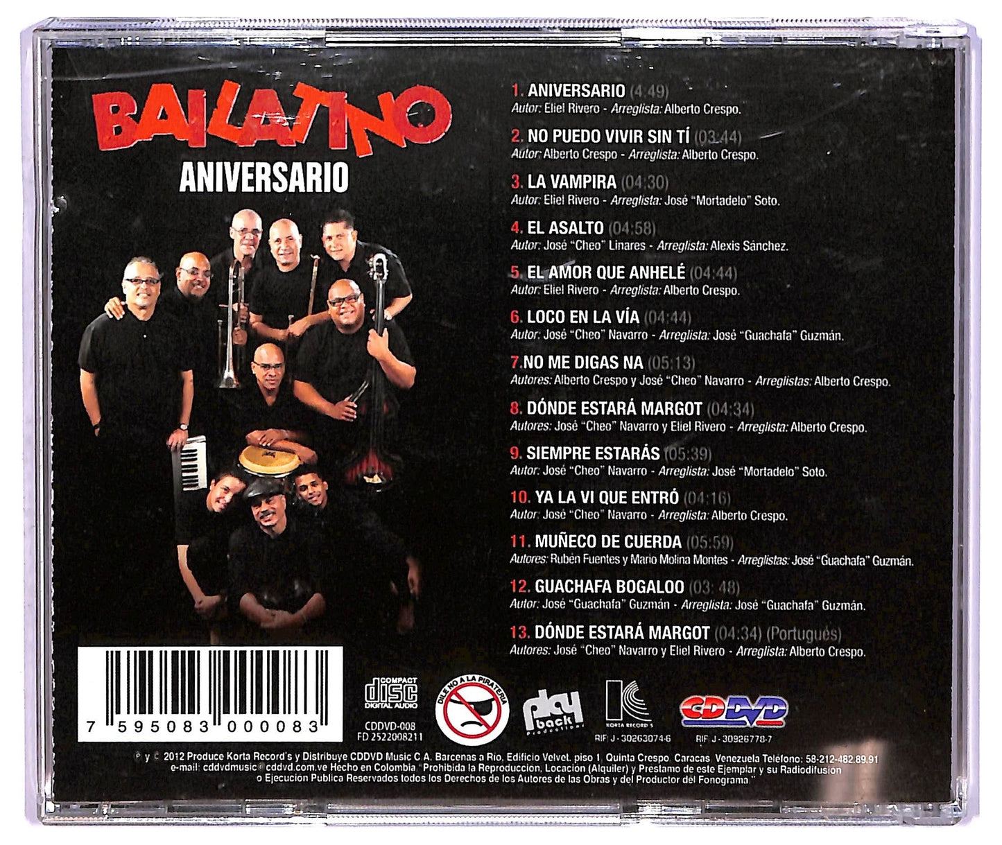 EBOND Bailatino - Aniversario ALBUM JEWEL CASE CD CD067256