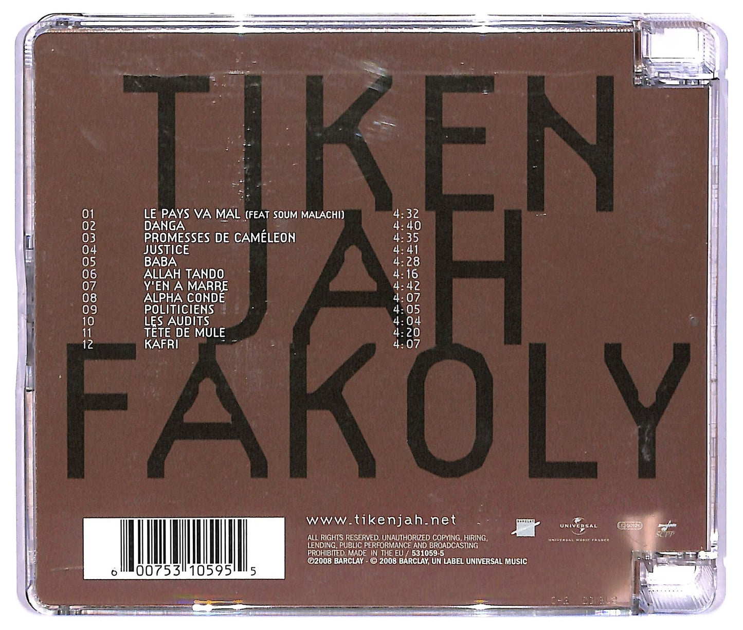 EBOND Tiken Jah Fakoly - Le Cameleon ALBUM SJB CD CD067308