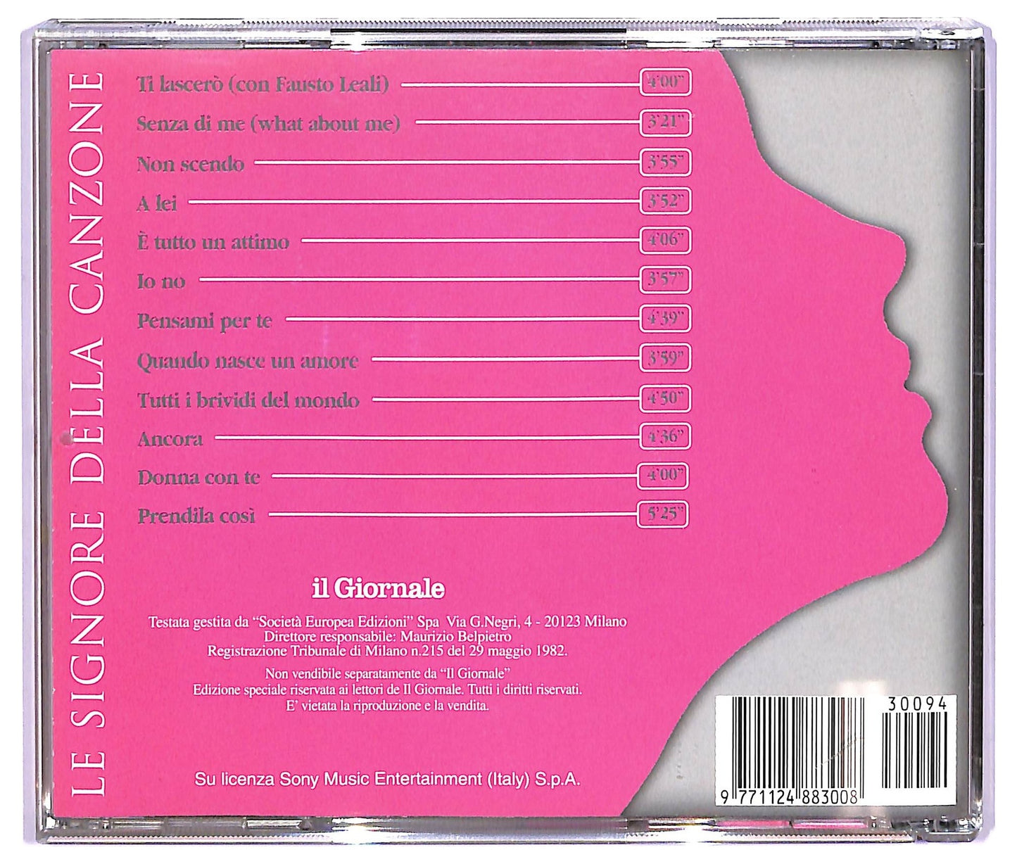 EBOND Le Signore della Canzone - Anna Oxa Vol.4 COMPILATION EDITORIALE JEWEL CASE CD CD067337