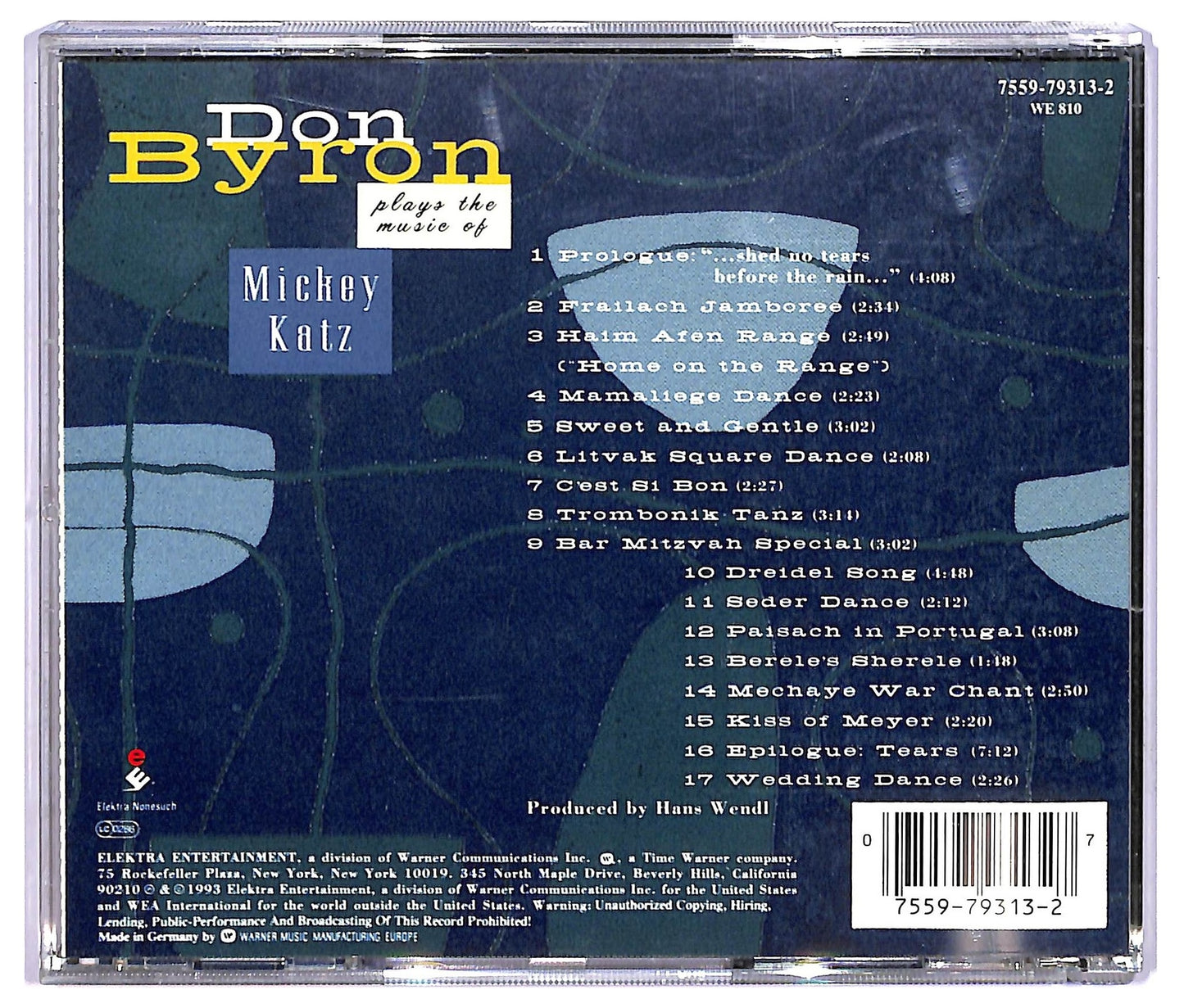 EBOND Don Byron - Plays The Music Of Mickey Katz ALBUM JEWEL CASE CD CD067501