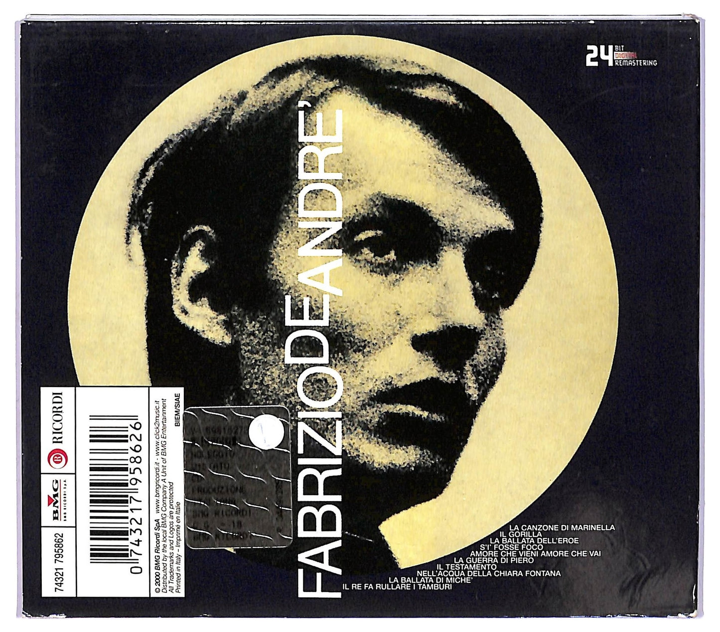 EBOND Fabrizio De Andre - Volume 3 ALBUM DIGIPACK CD CD067530