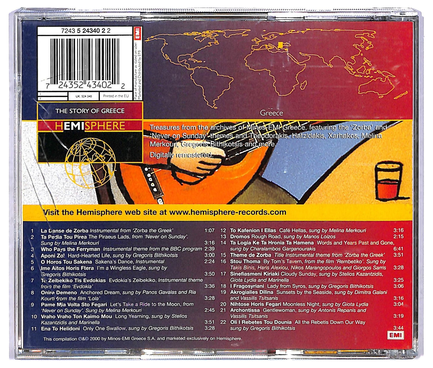 EBOND Various - The Story Of Greece COMPILATION JEWEL CASE CD CD067612