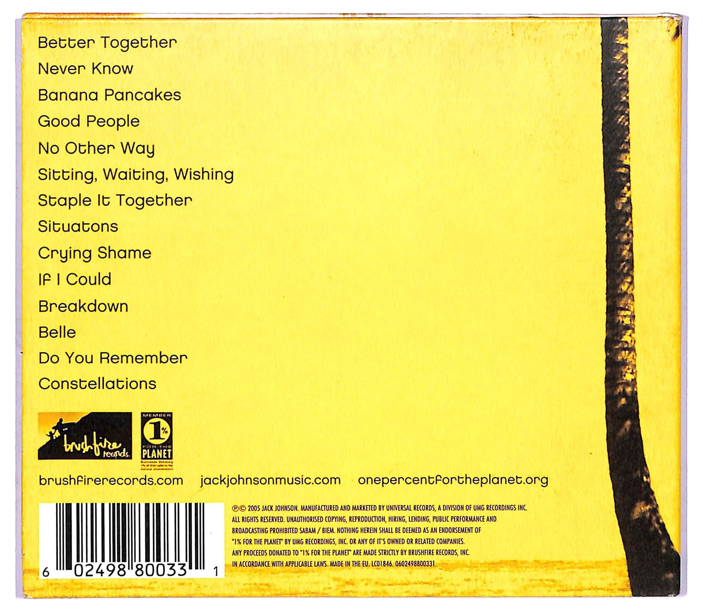 EBOND Jack Johnson - In Between Dreams CD CD067903