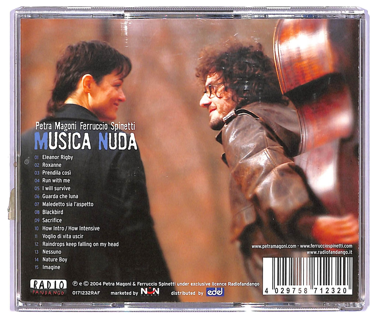 EBOND Petra Magoni Ferruccio Spinetti - Musica Nuda ALBUM JEWEL CASE CD CD067913