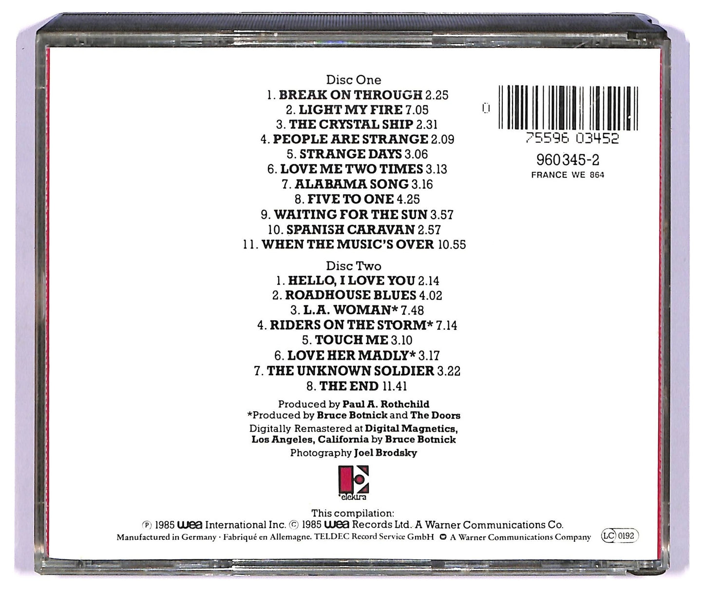 EBOND The Doors - The Best Of The Doors CD CD068329