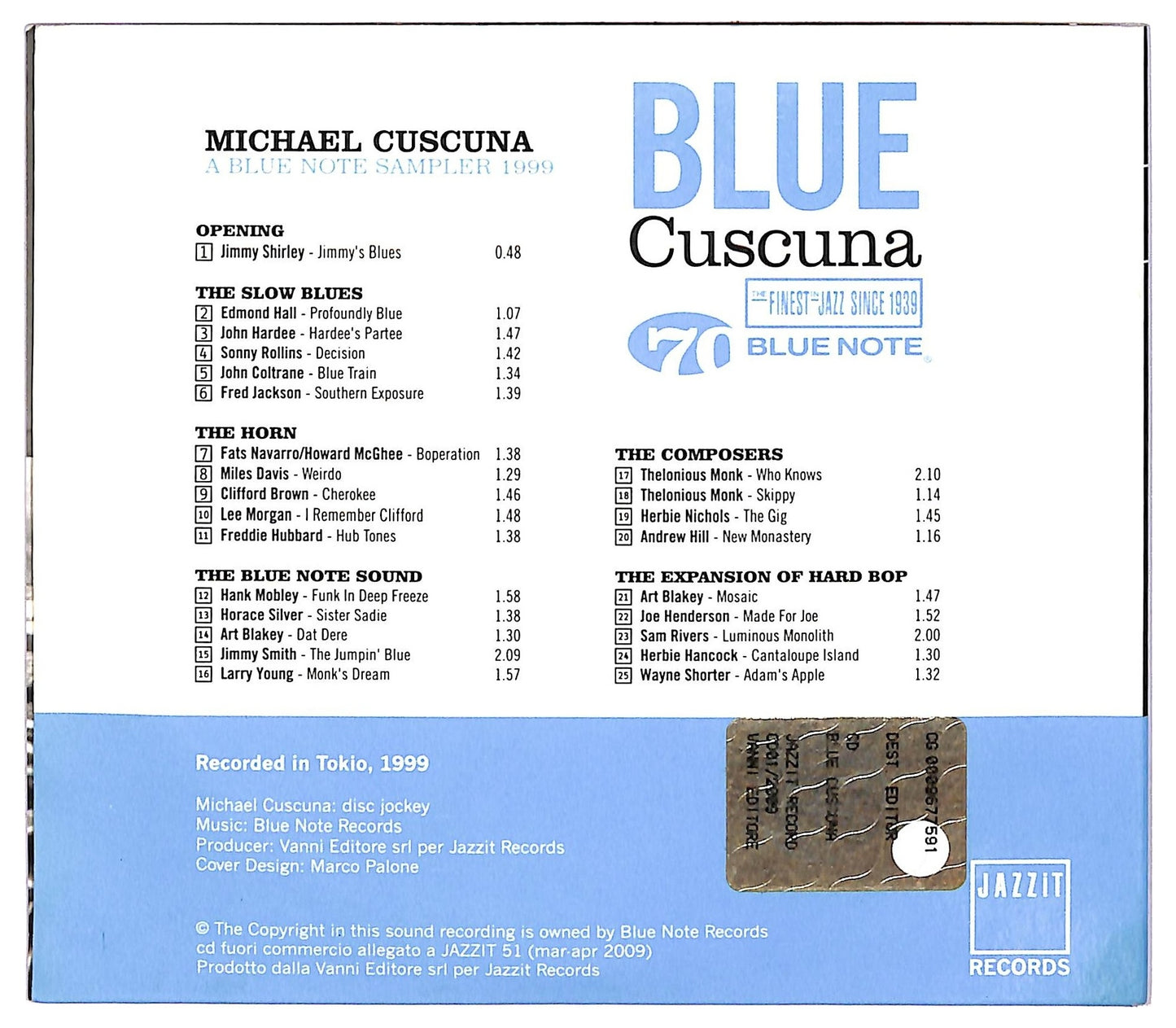 EBOND Various - Blue Cuscuna CD CD068428