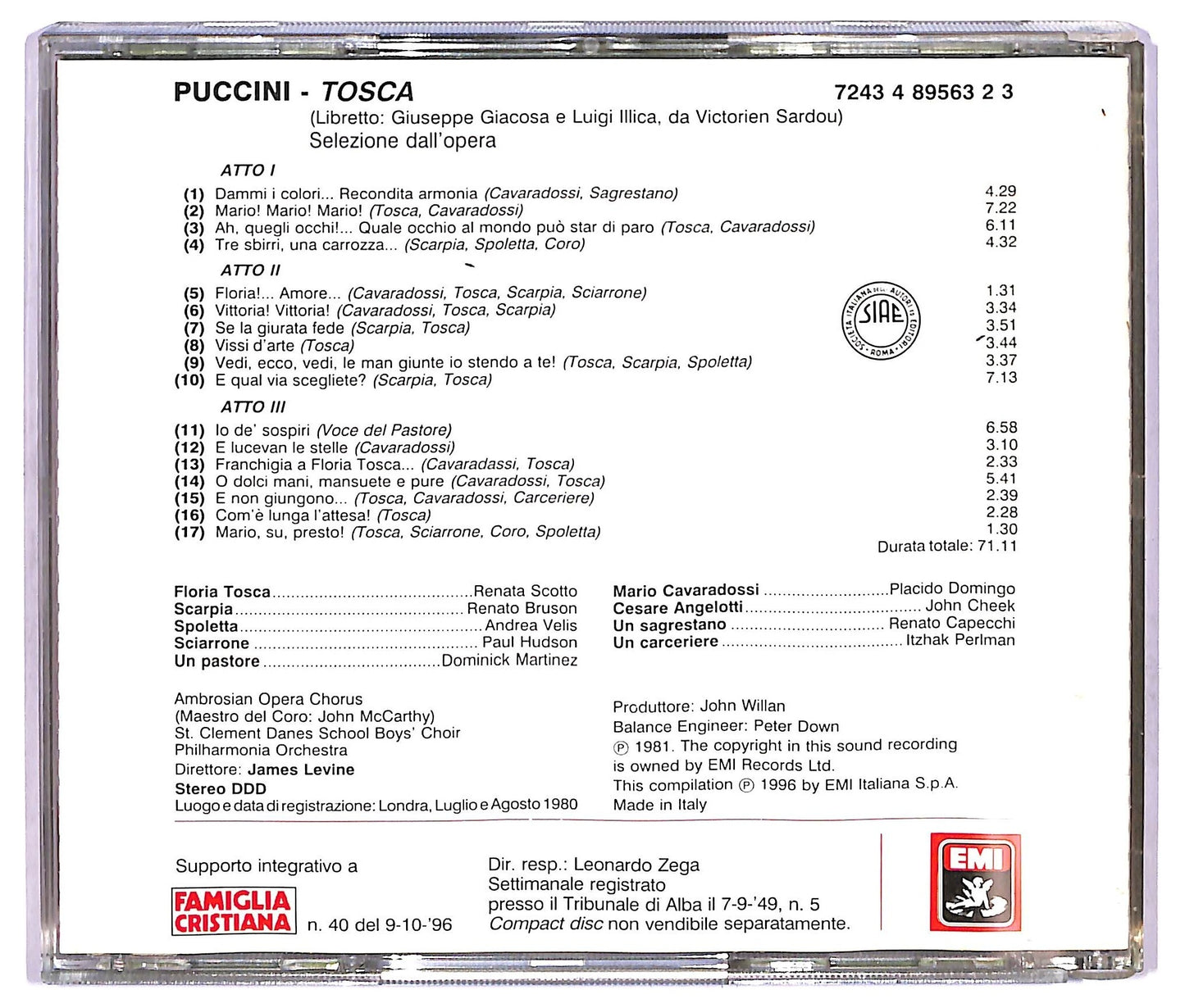 EBOND Giacomo Puccini - Tosca (Le Pagine Piu Belle) CD CD068515