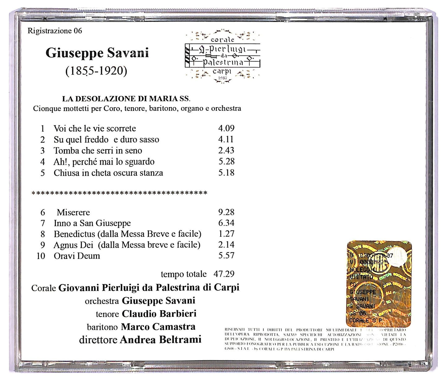 EBOND Giuseppe Savani - Giuseppe Savani CD CD068527