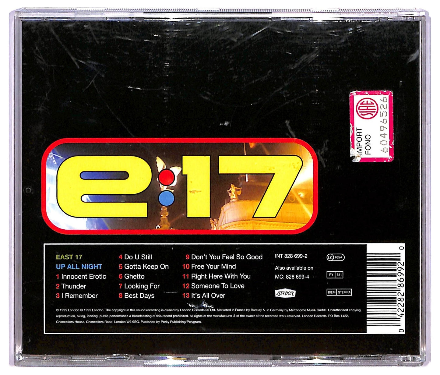EBOND East 17 - Up All Night CD CD068621