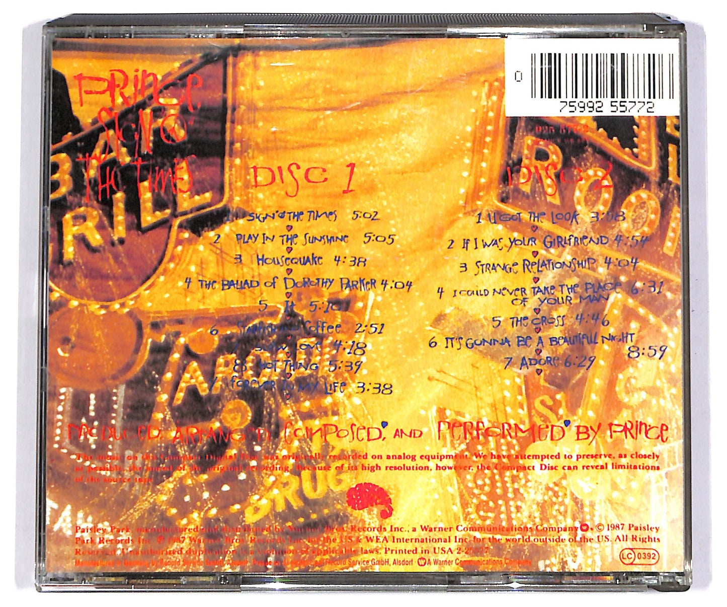 EBOND Prince - Sign 'O' The Times CD CD068715