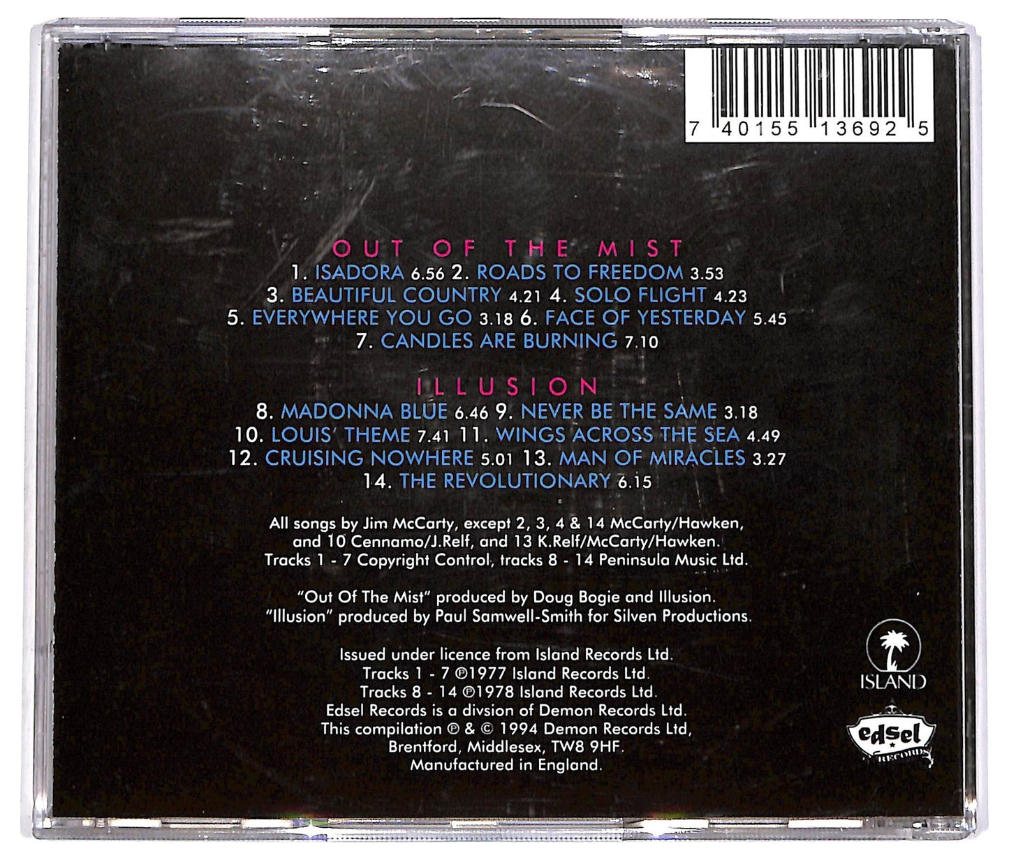 EBOND Illusion - Out Of The Mist & Illusion CD CD068716
