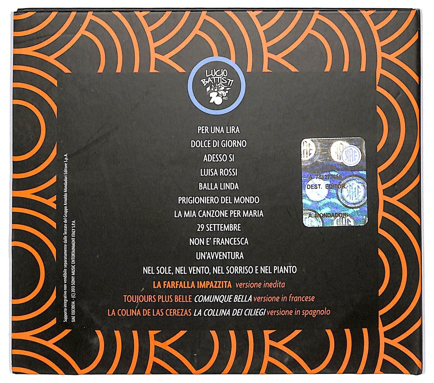 EBOND Lucio Battisti - Note E Non Note - Volume 1 CD CD068729