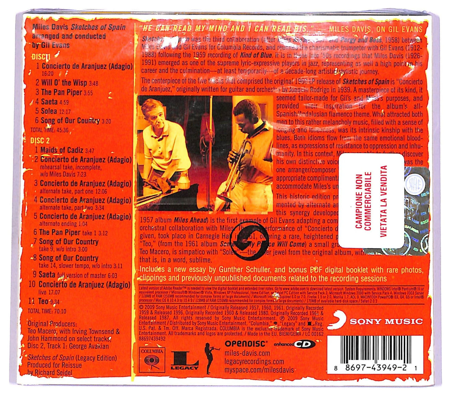 EBOND Miles Davis - Sketches Of Spain CD CD068806