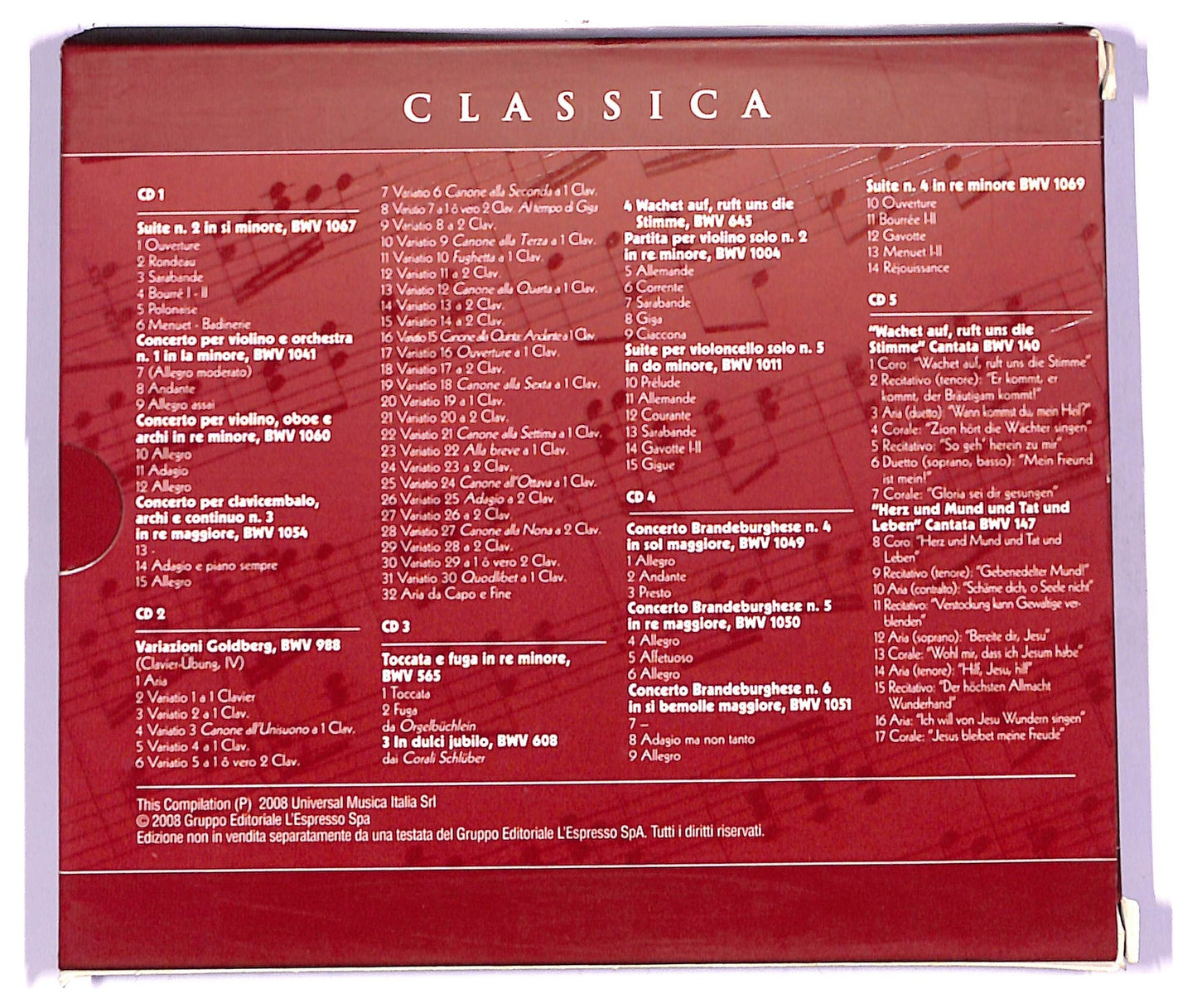 EBOND Johann Sebastian Bach - Johann Sebastian Bach CD CD068848