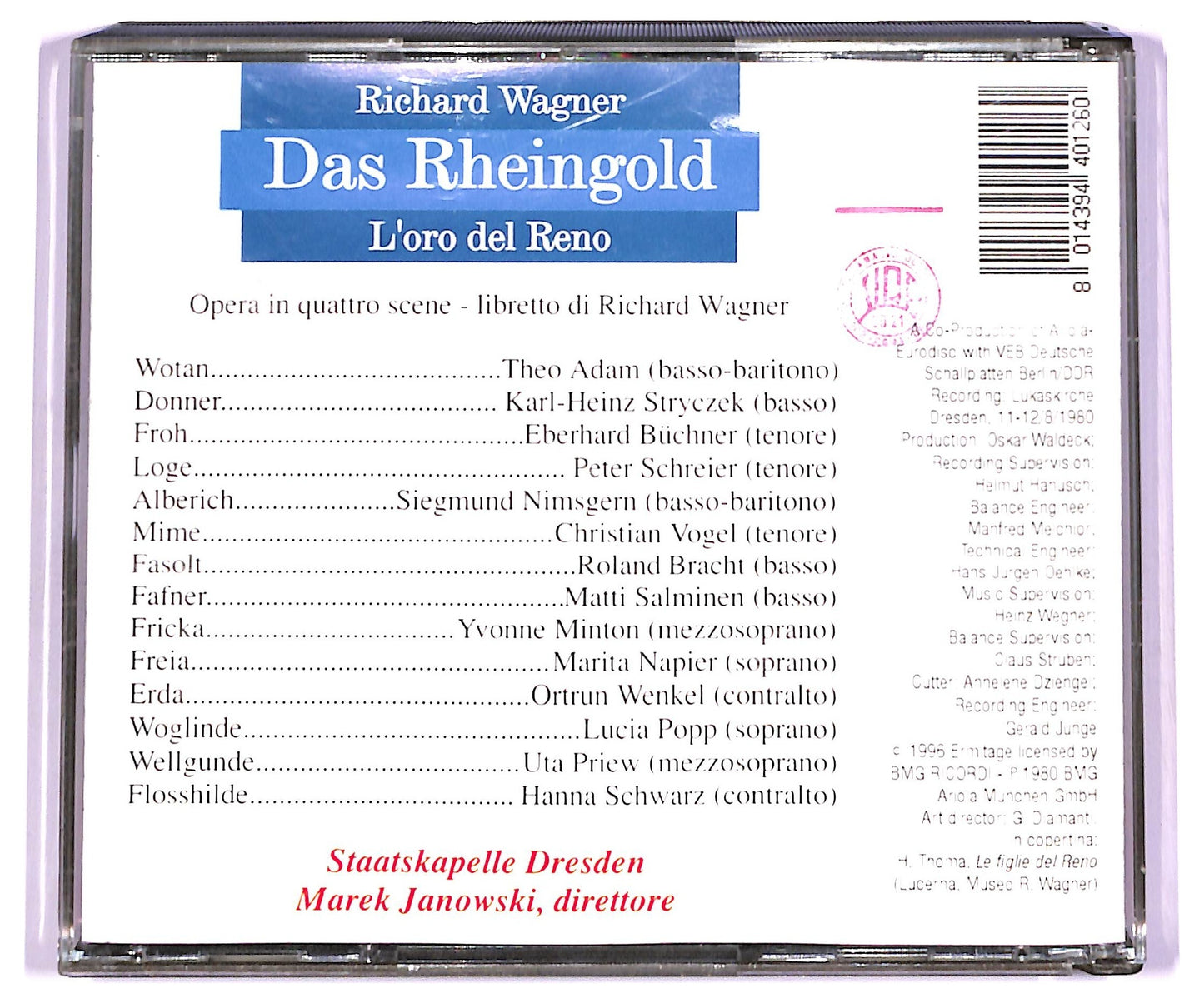 EBOND Richard Wagner - Das Rheingold CD CD068849