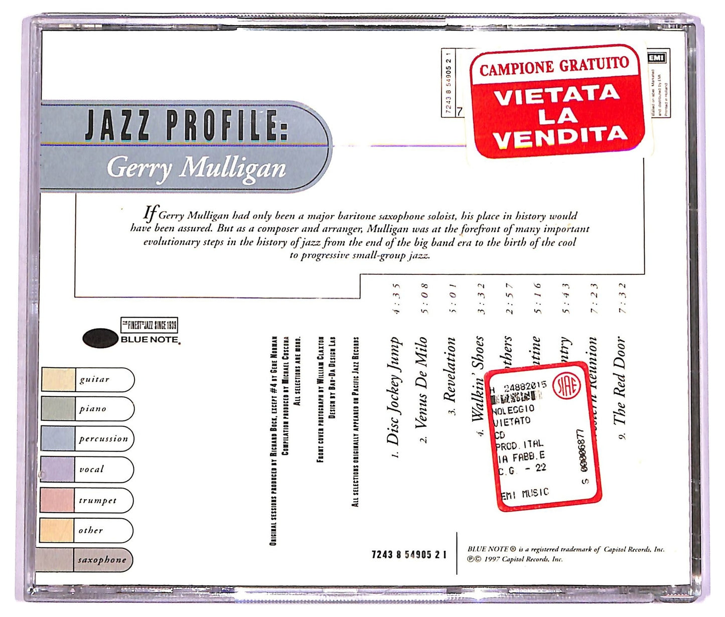 EBOND Gerry Mulligan - Gerry Mulligan Jazz Profile CD CD068922