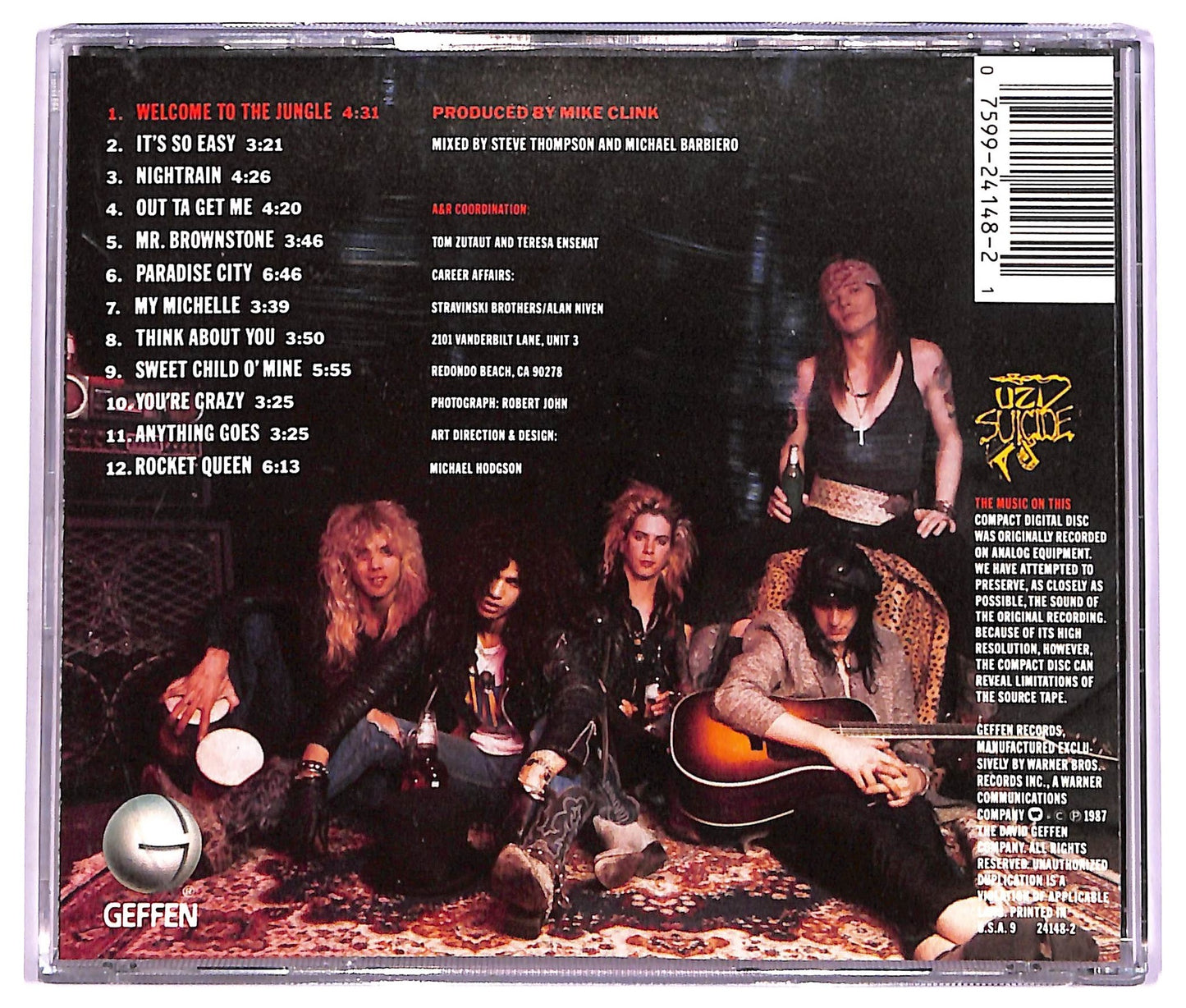 EBOND Guns N' Roses - Appetite For Destruction CD CD069018