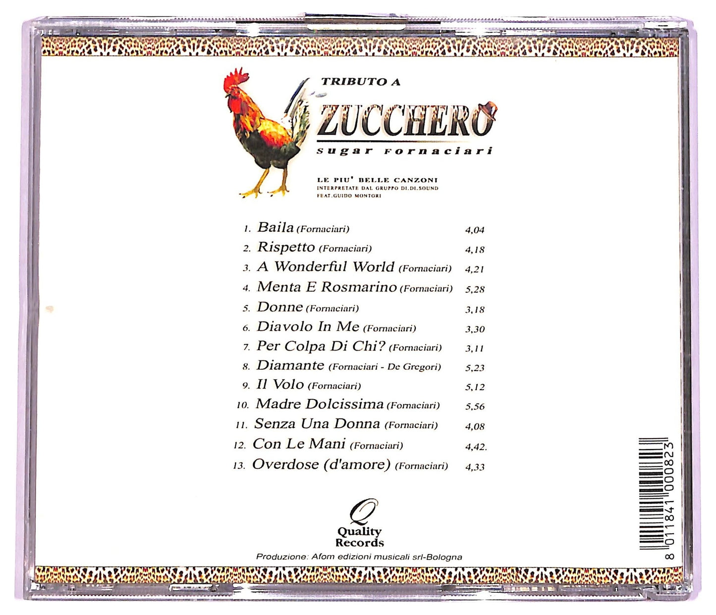 EBOND Di.Di.Sound Feat. Guido Montori - Tributo A Zucchero Sugar Fornaciari CD CD069122