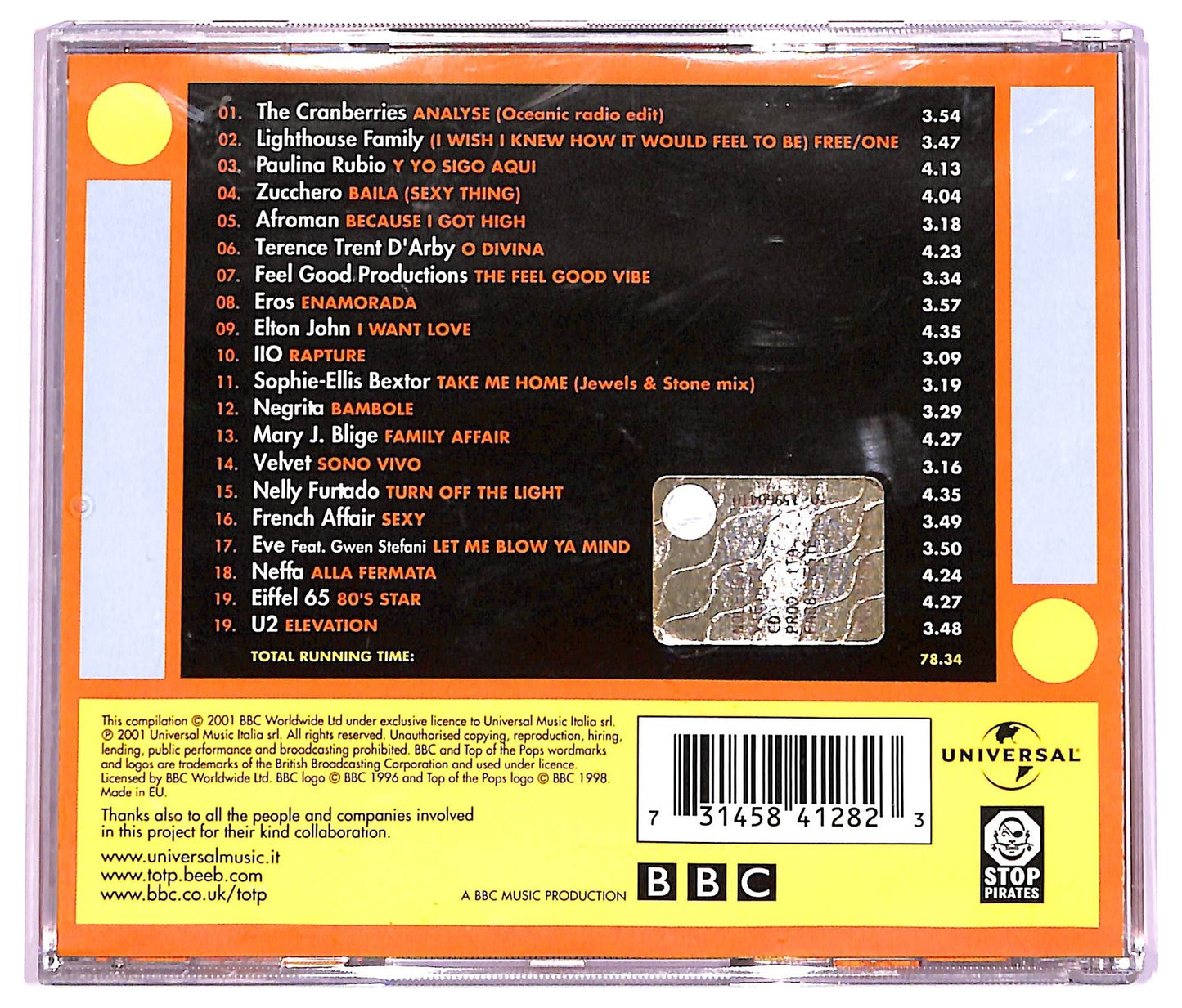 EBOND Various - Top Of The Pops 2001 Volume Two CD CD069135