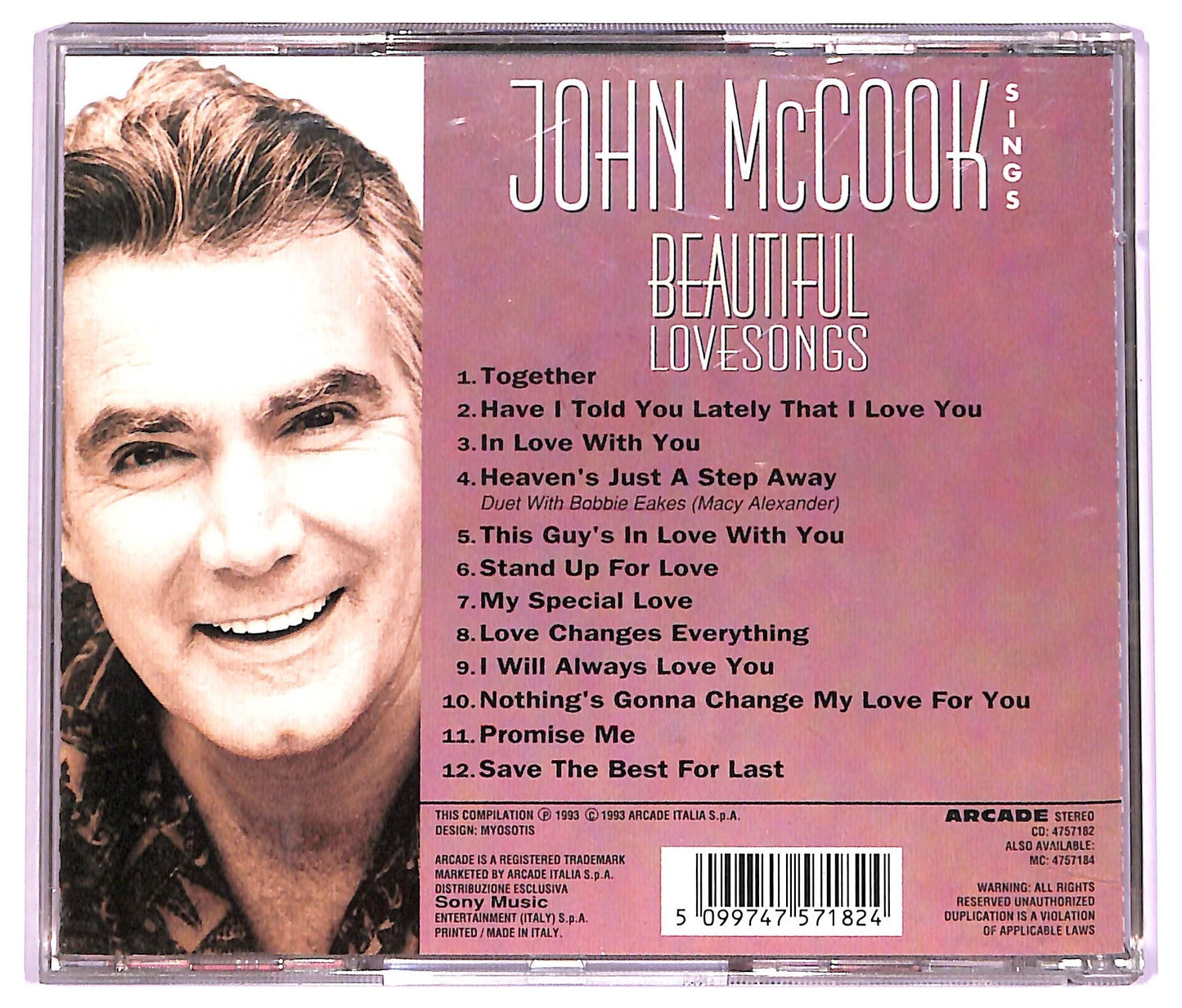 EBOND John McCook - John McCook Sings Bold & Beautiful Lovesongs CD CD069210