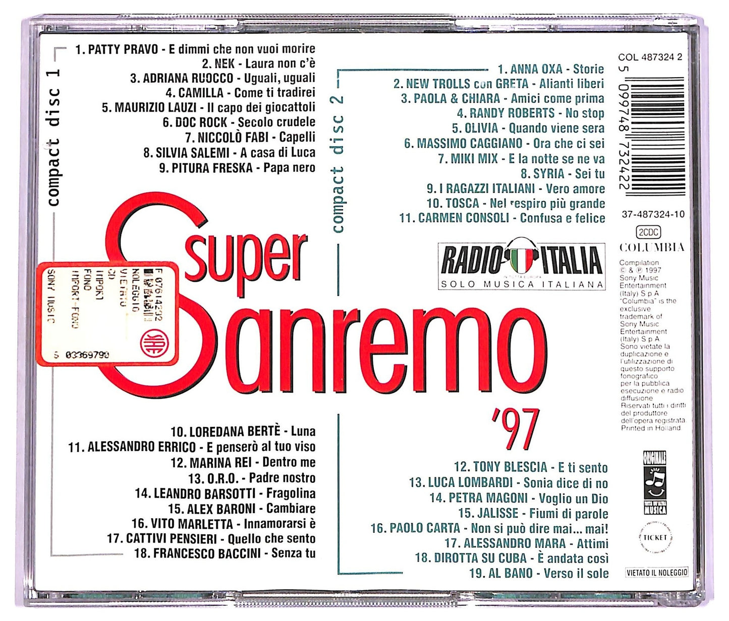 EBOND Various - Super Sanremo '97 CD CD069358