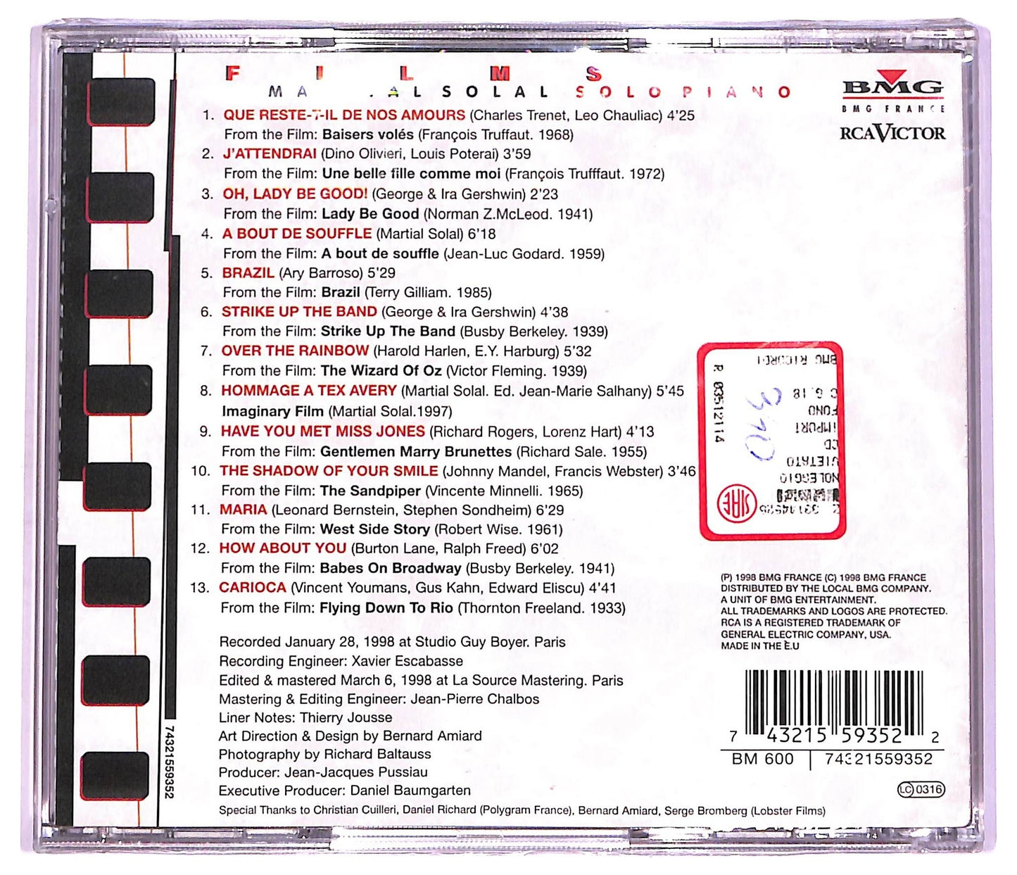 EBOND Martial Solal - Jazz 'n (E)motion CD CD069454