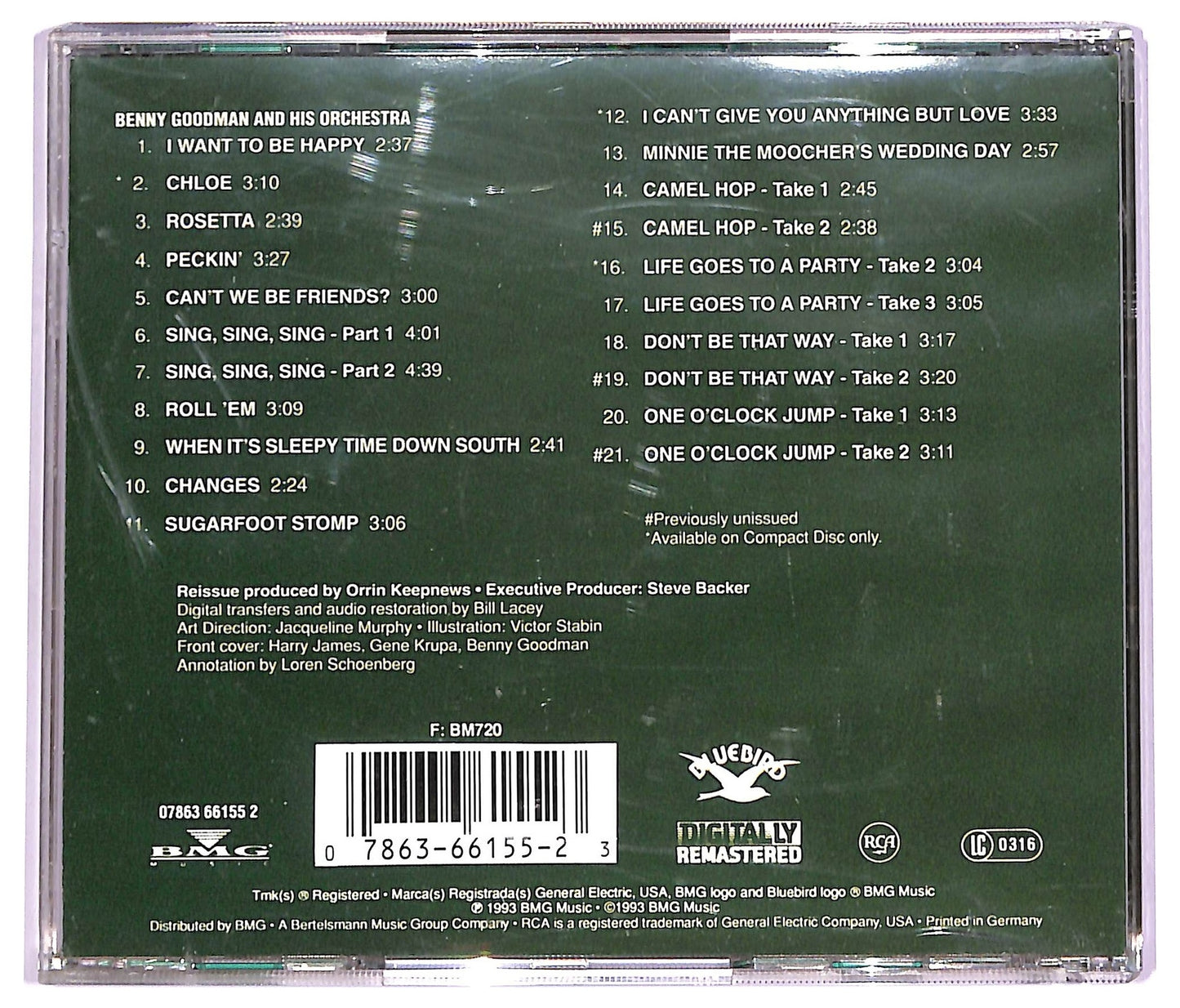 EBOND Benny Goodman And His Orchestra - The Harry James Years, Volume 1 CD CD069615