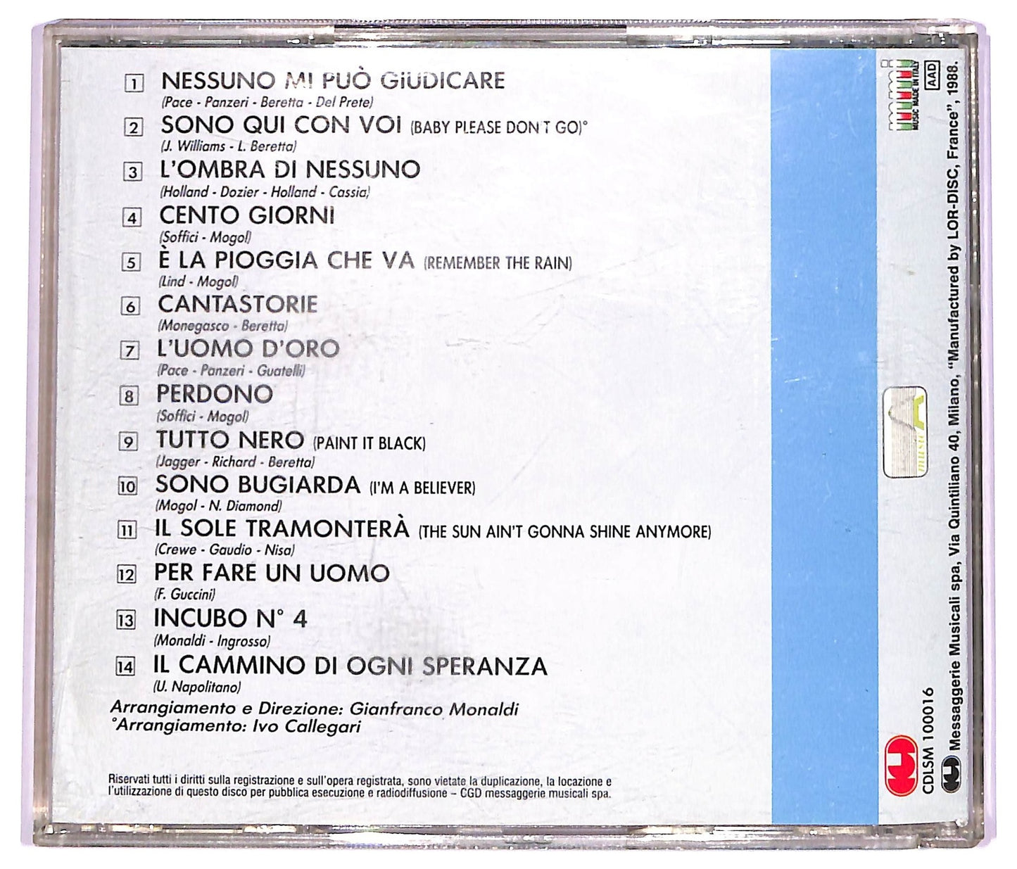 EBOND Caterina Caselli - Nessuno Mi Puo Giudicare CD CD069702