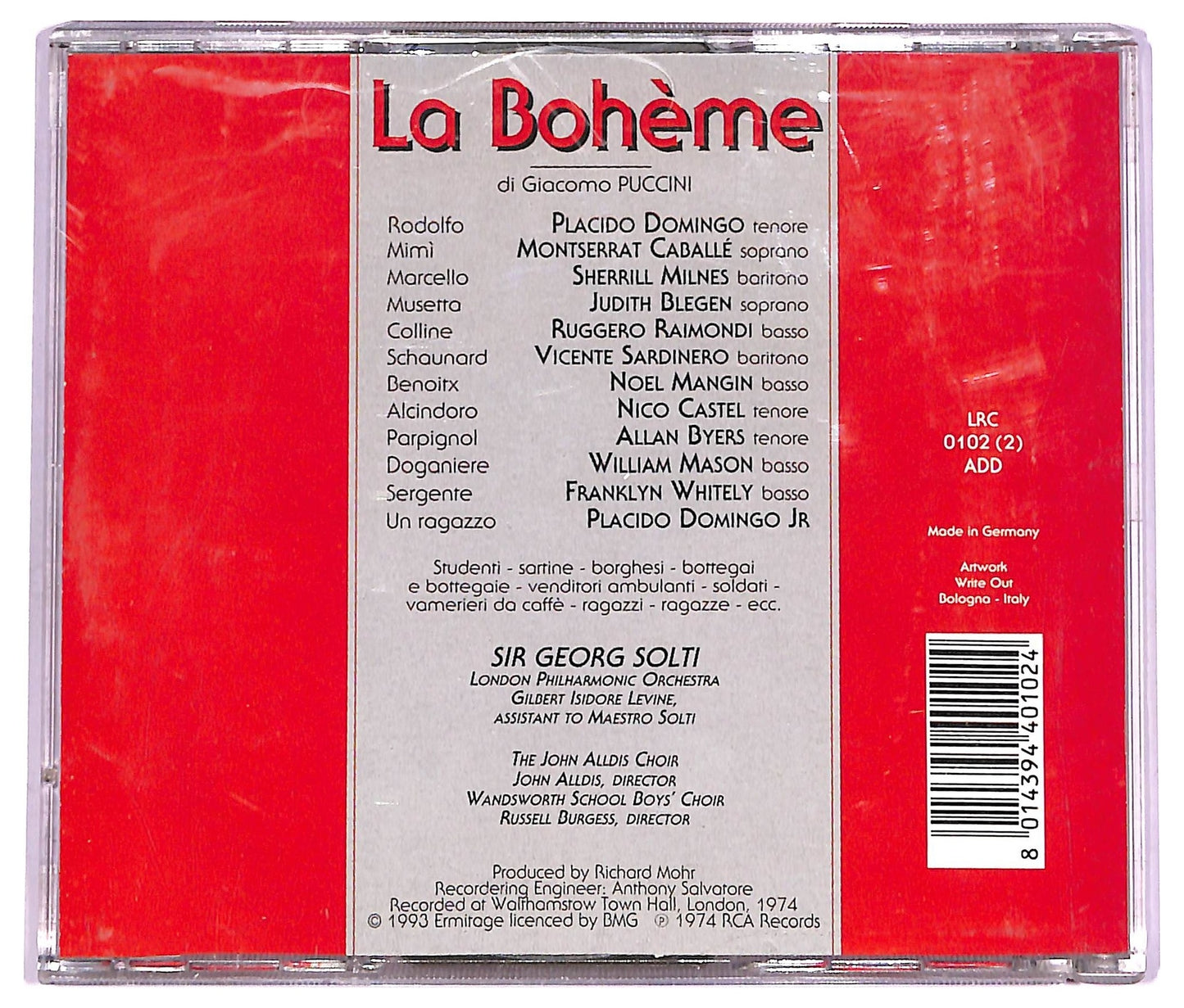 EBOND Puccina Boheme CD CD069749