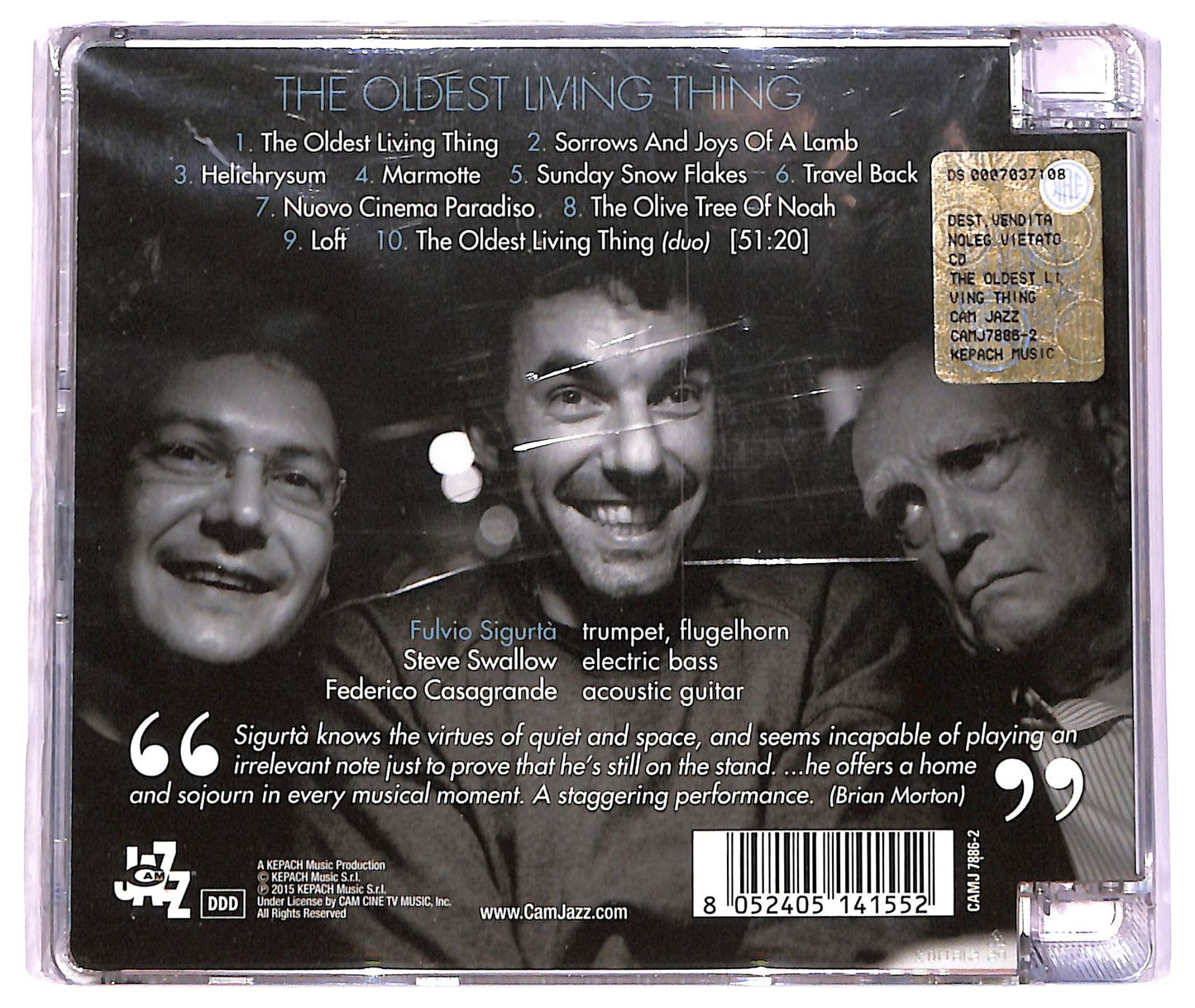 EBOND Fulvio Sigurta - The Oldest Living Thing CD CD069817