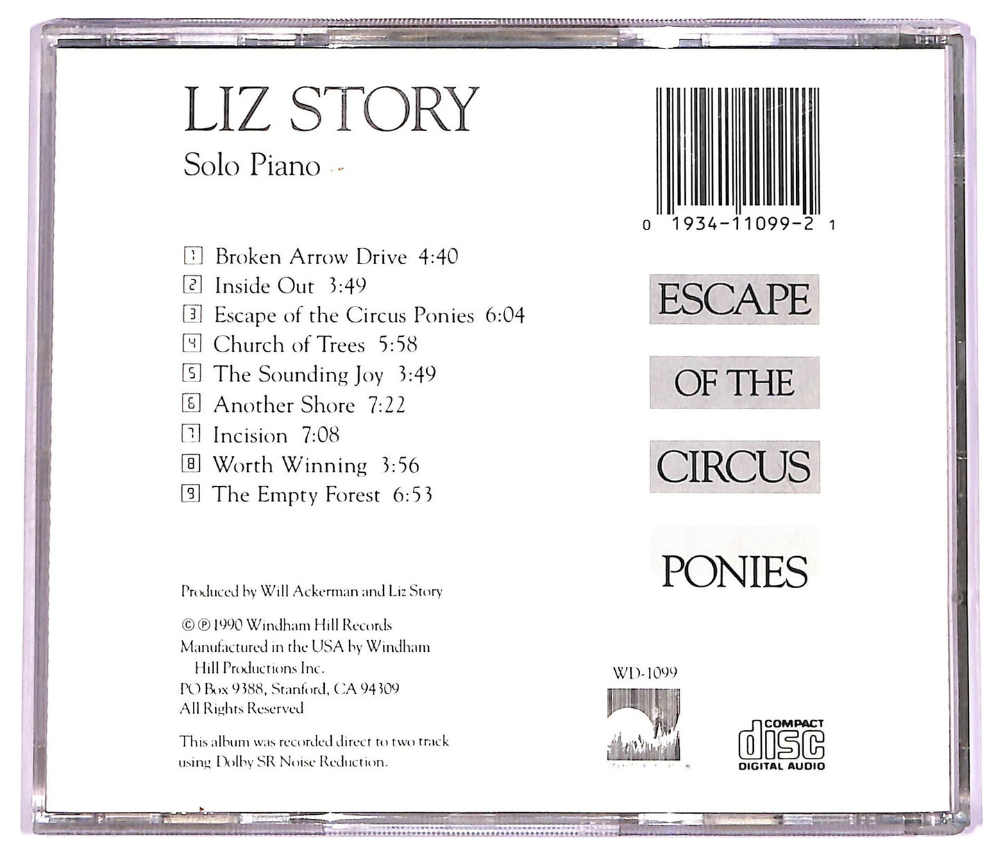 EBOND Liz Story - Escape Of The Circus Ponies CD CD069819