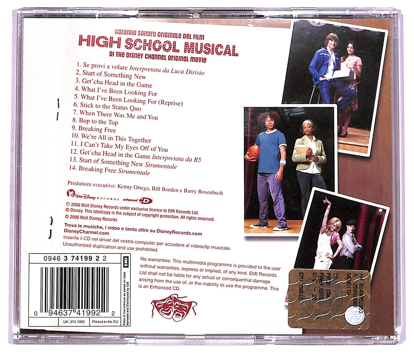 EBOND The High School Musical Cast - High School Musical (Colonna Sonora Originale) CD CD070050