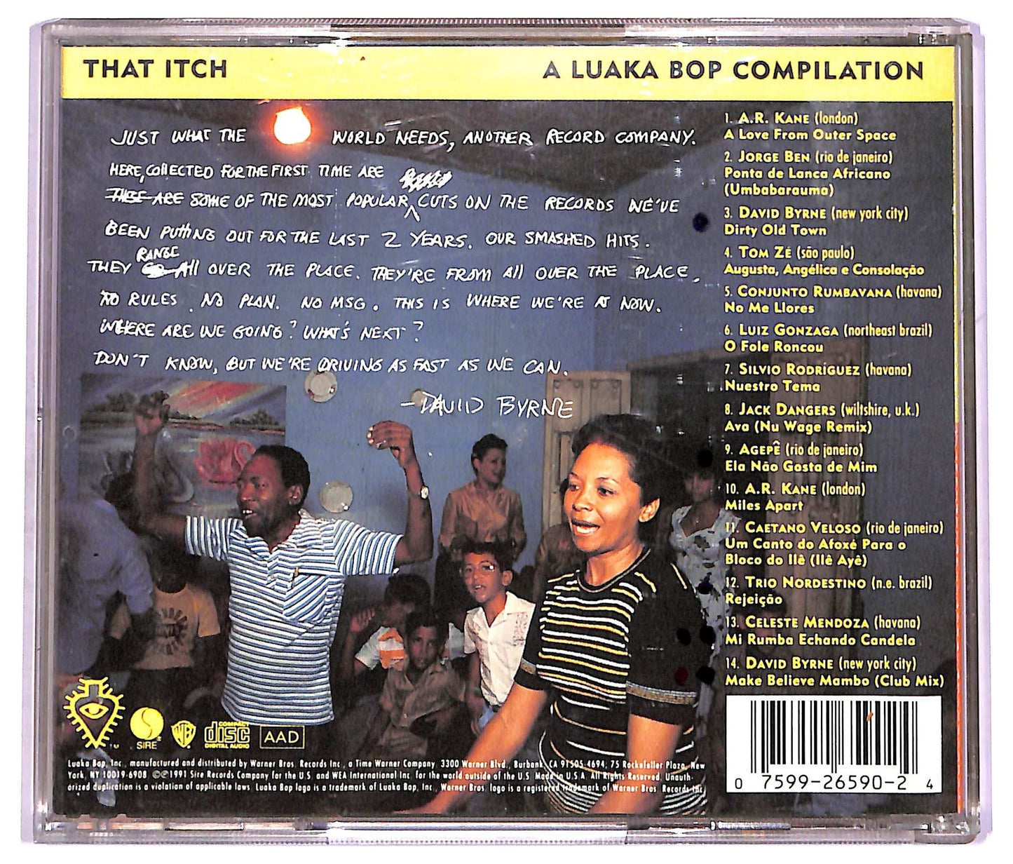 EBOND Various - To Scratch That Itch - A Luaka Bop Compilation CD CD070217